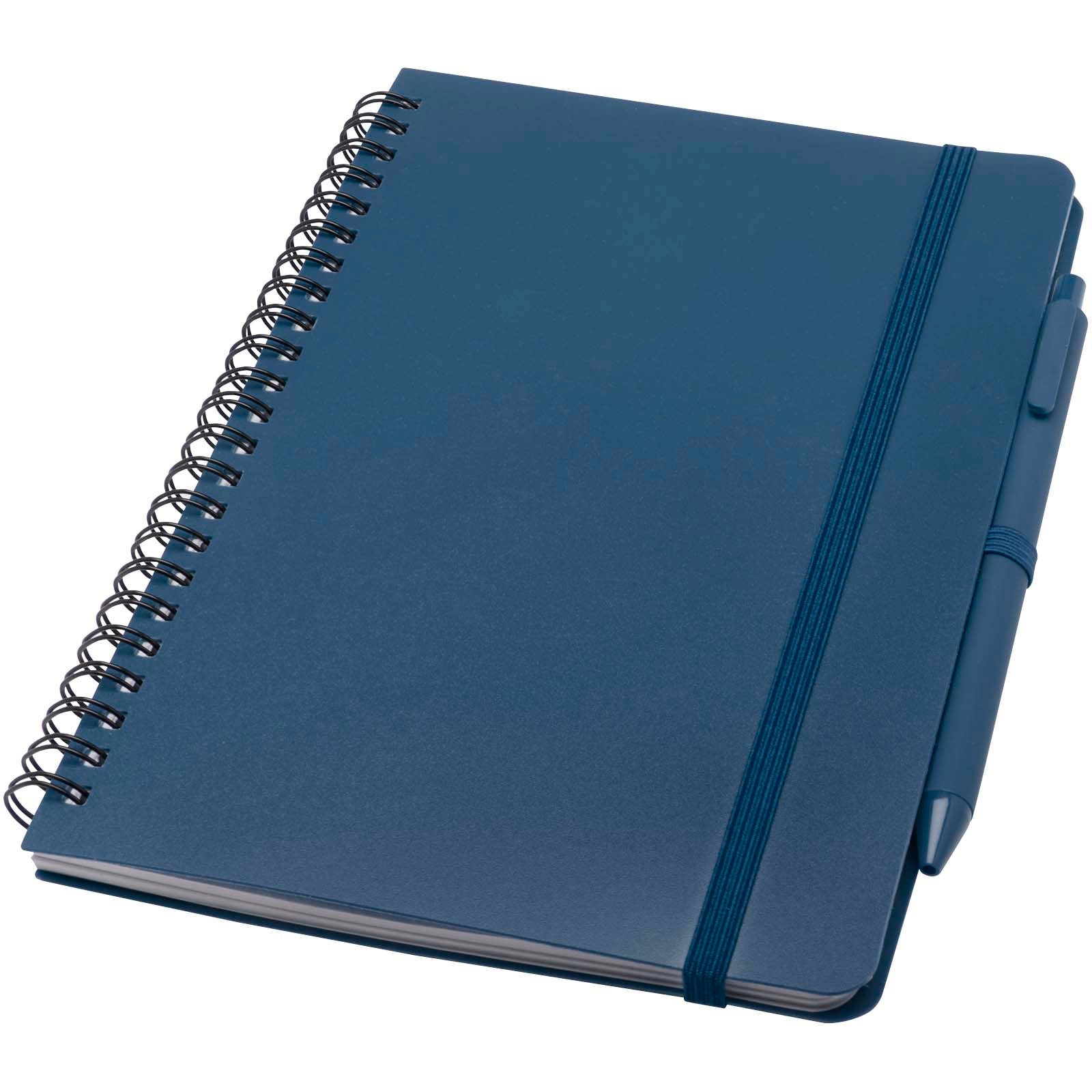 Thalaasa A5 Hardcover Notizbuch mit Kugelschreiber (schwarze Mine) – Ozeanblau