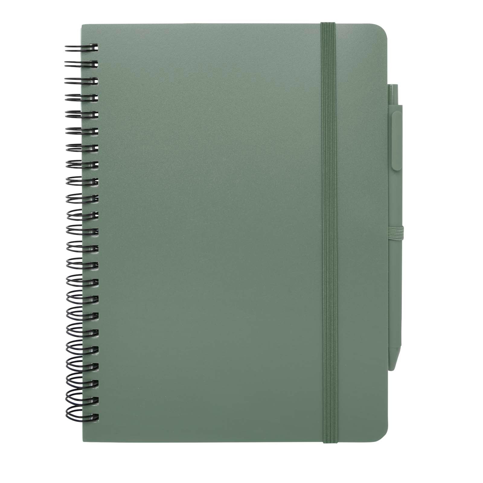 Thalaasa A5 Hardcover Notizbuch mit Kugelschreiber (schwarze Mine)