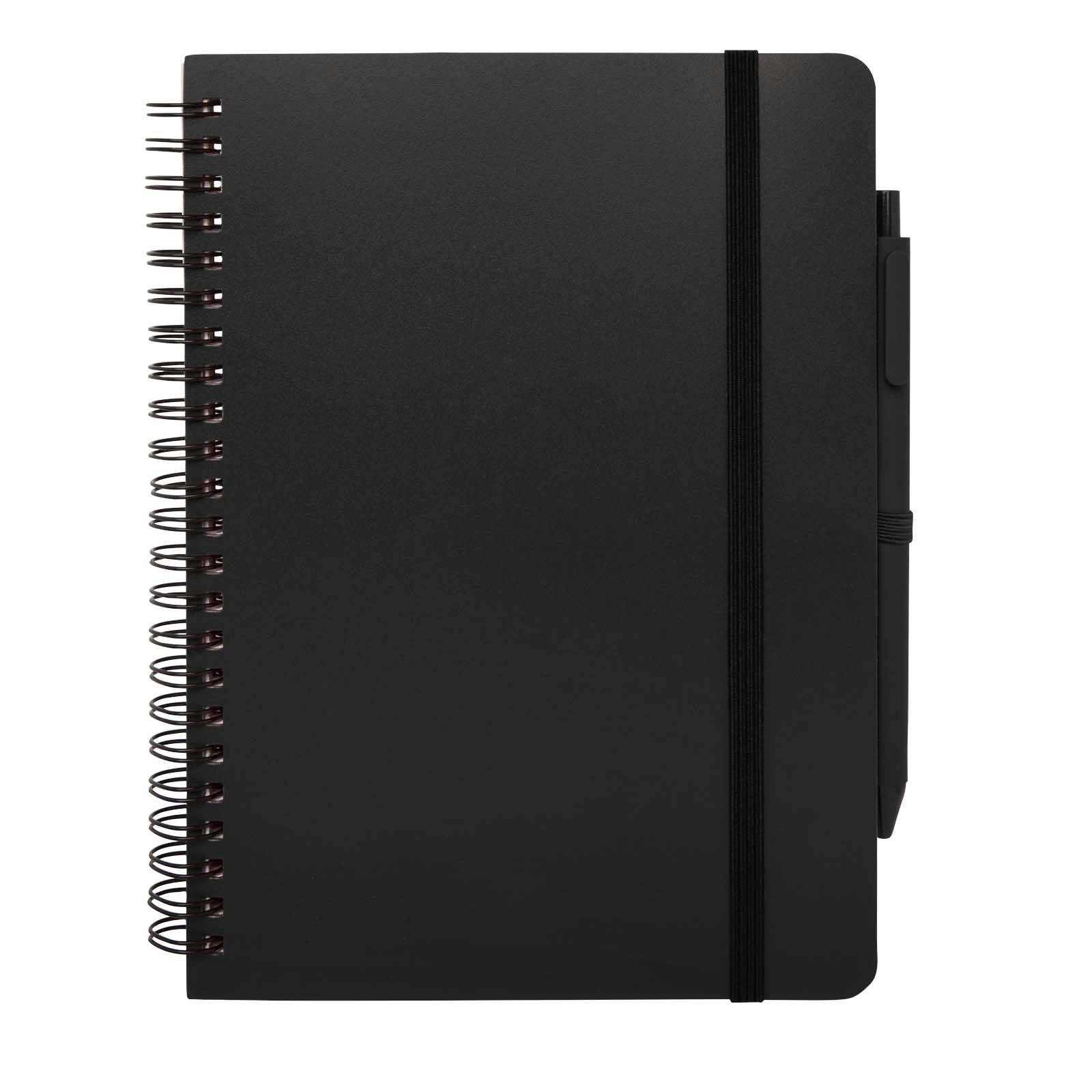 Thalaasa A5 Hardcover Notizbuch mit Kugelschreiber (schwarze Mine)