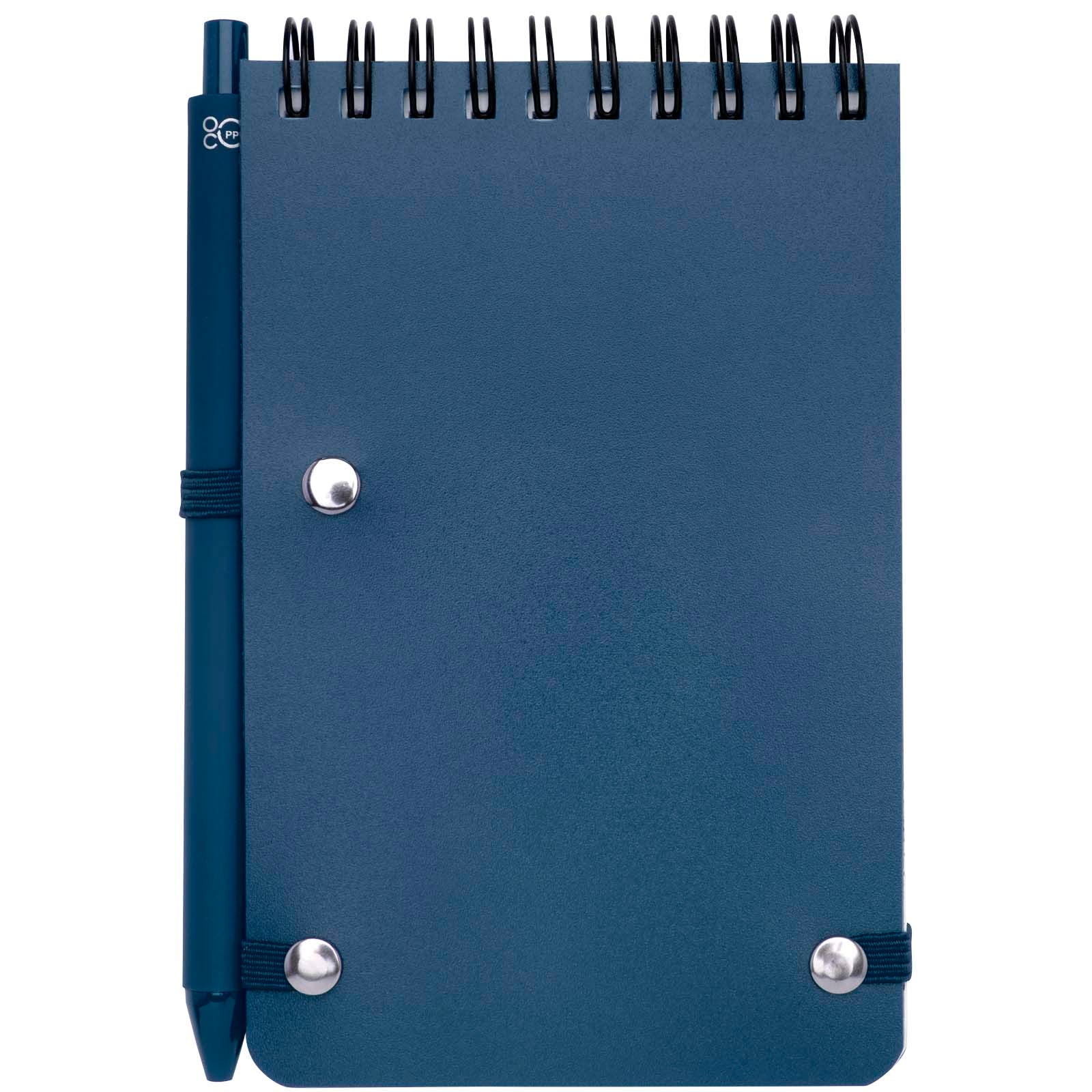 Thalaasa A6 Hardcover Notizbuch aus Ocean Bound Kunststoff mit Kugelschreiber (schwarze Mine)
