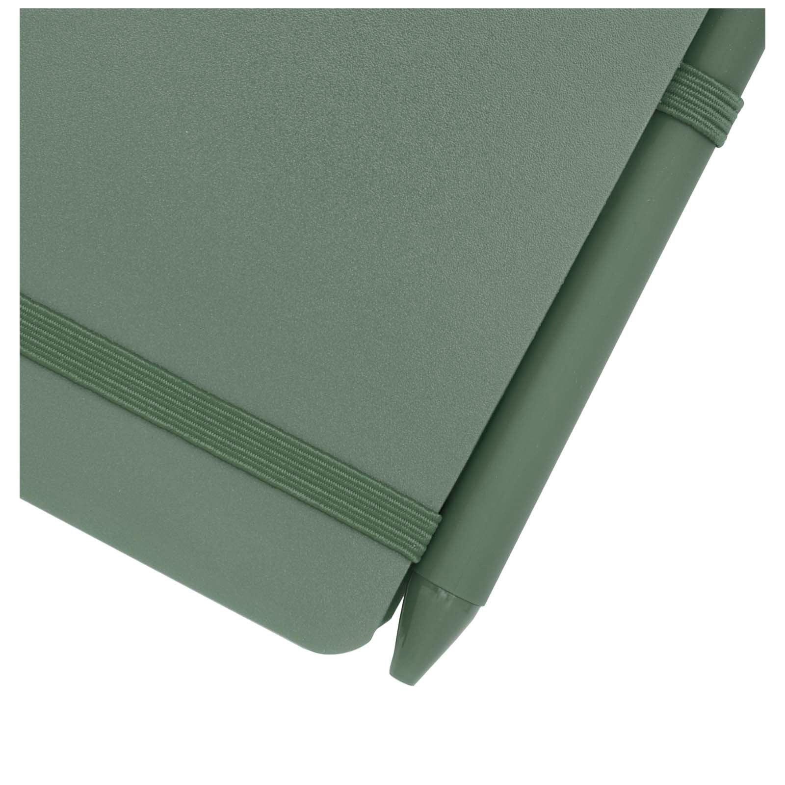 Thalaasa A6 Hardcover Notizbuch aus Ocean Bound Kunststoff mit Kugelschreiber (schwarze Mine)