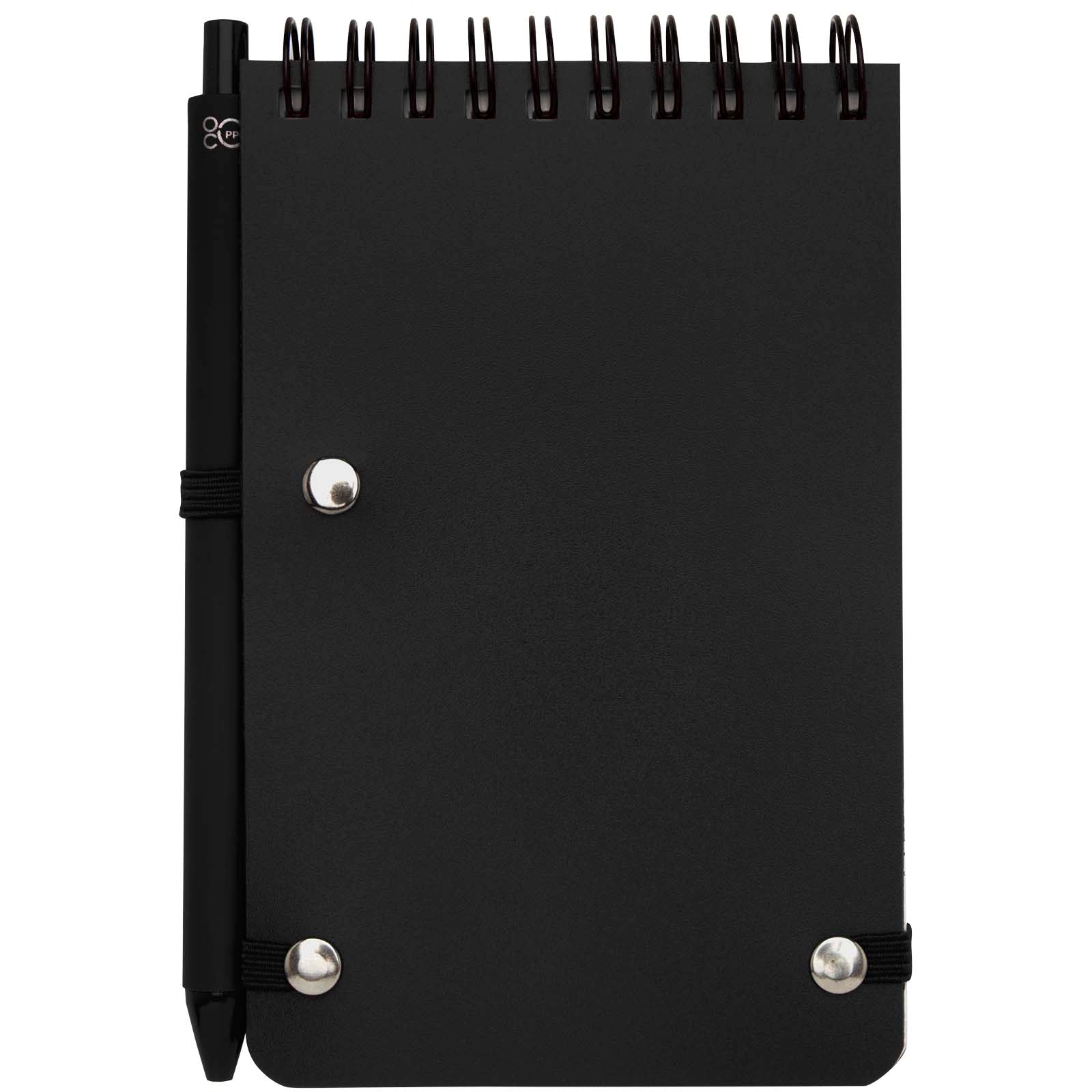 Thalaasa A6 Hardcover Notizbuch aus Ocean Bound Kunststoff mit Kugelschreiber (schwarze Mine)