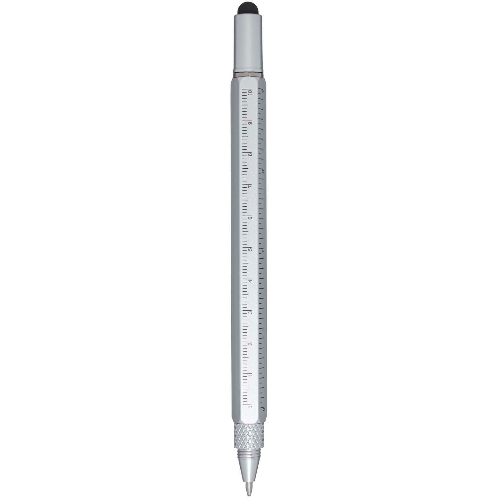 Dora Multifunktionsstift aus recyceltem Aluminium (schwarze Mine)