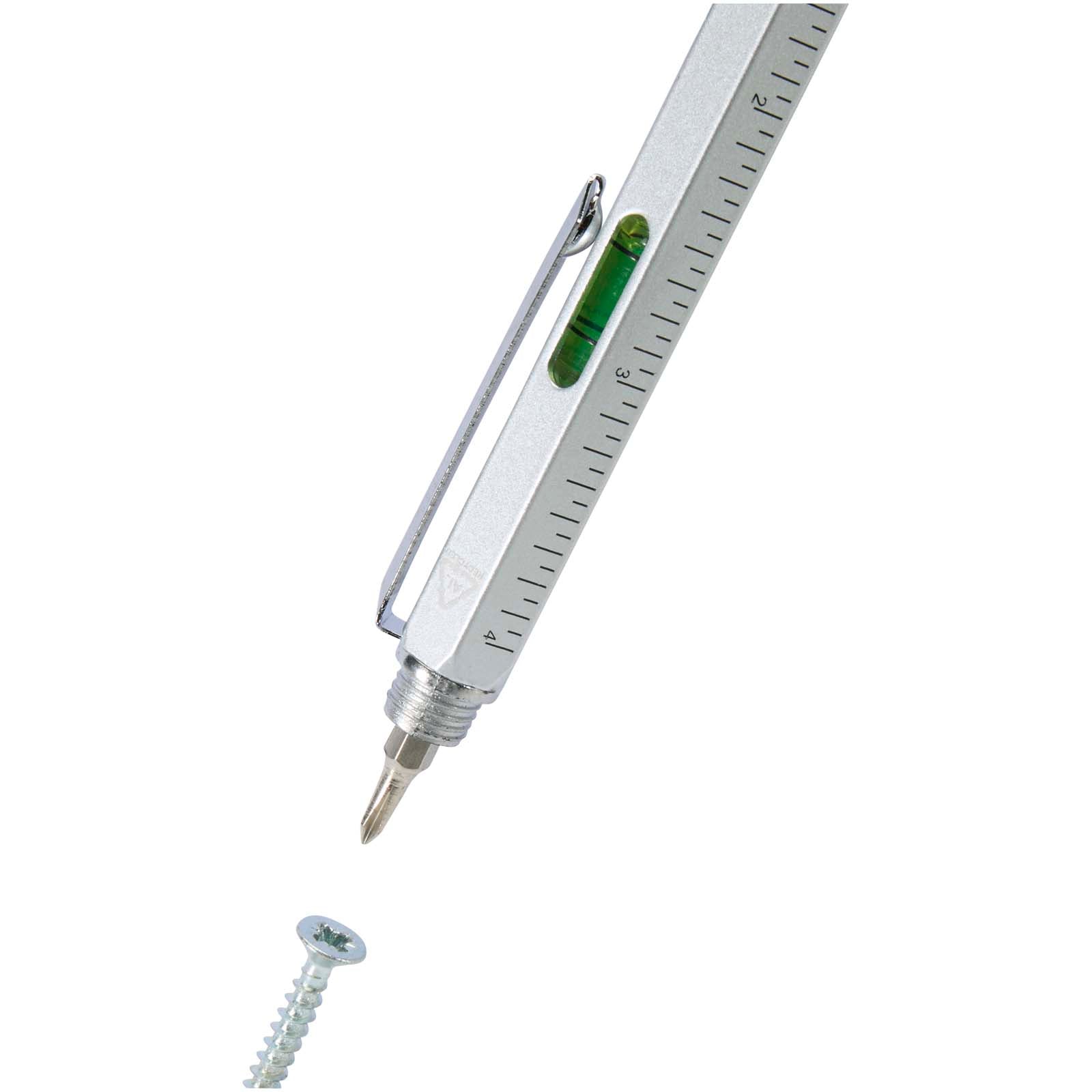 Dora Multifunktionsstift aus recyceltem Aluminium (schwarze Mine)