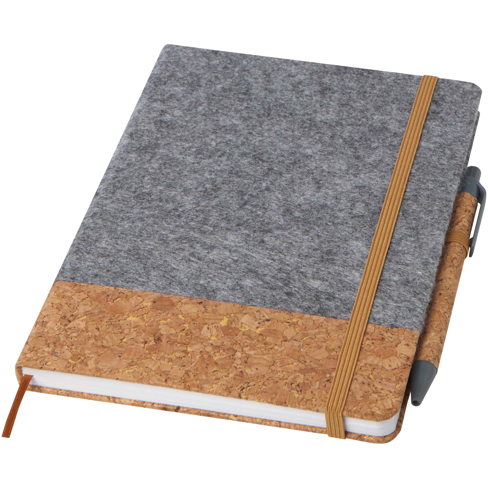 Veronica A5 Hardcover Notizbuch – Grau und Natur