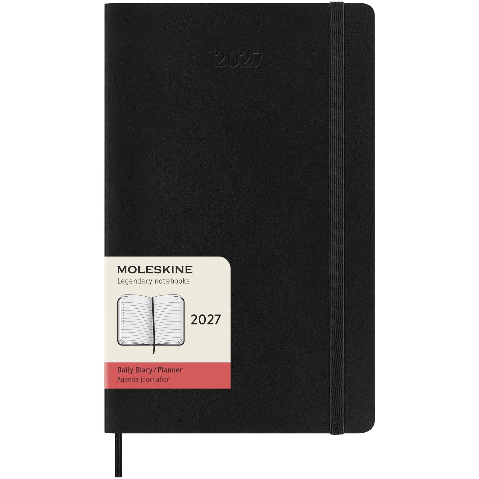 Moleskine Softcover 12 Monate Tageskalender – Schwarz