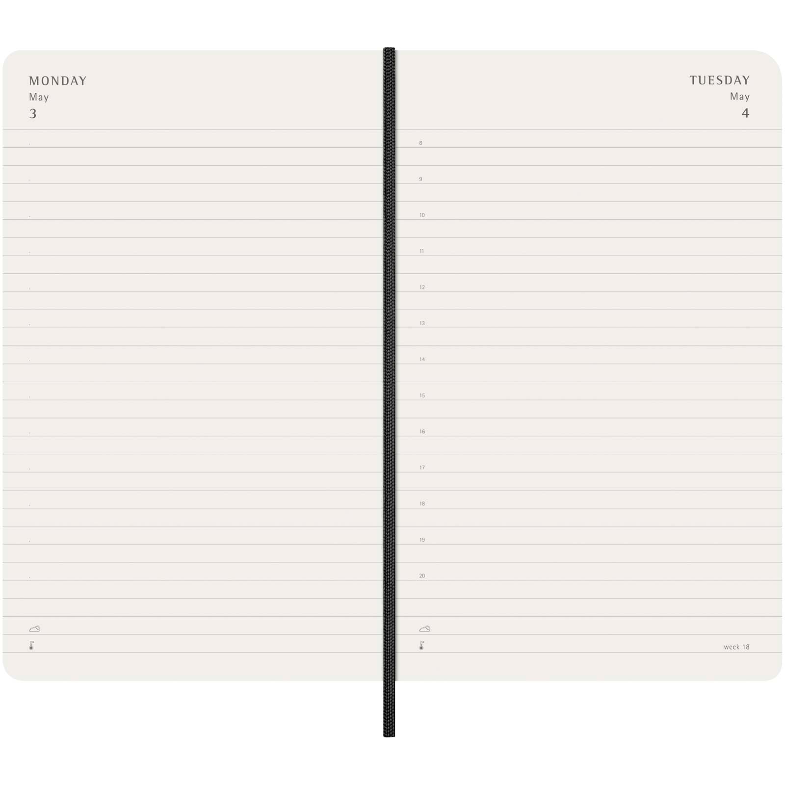 Moleskine Softcover 12 Monate Tageskalender