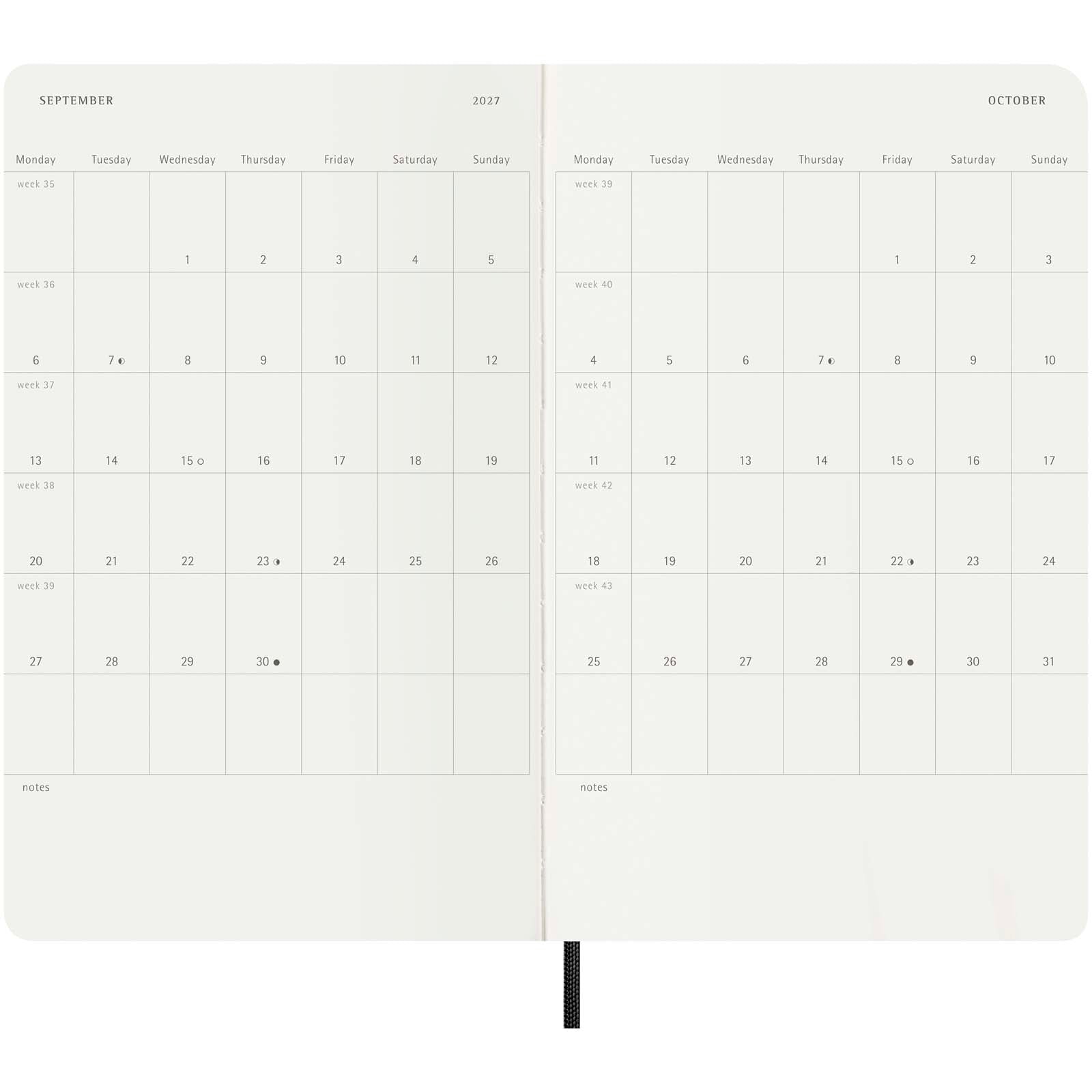 Moleskine Softcover 12 Monate Wochenkalender L