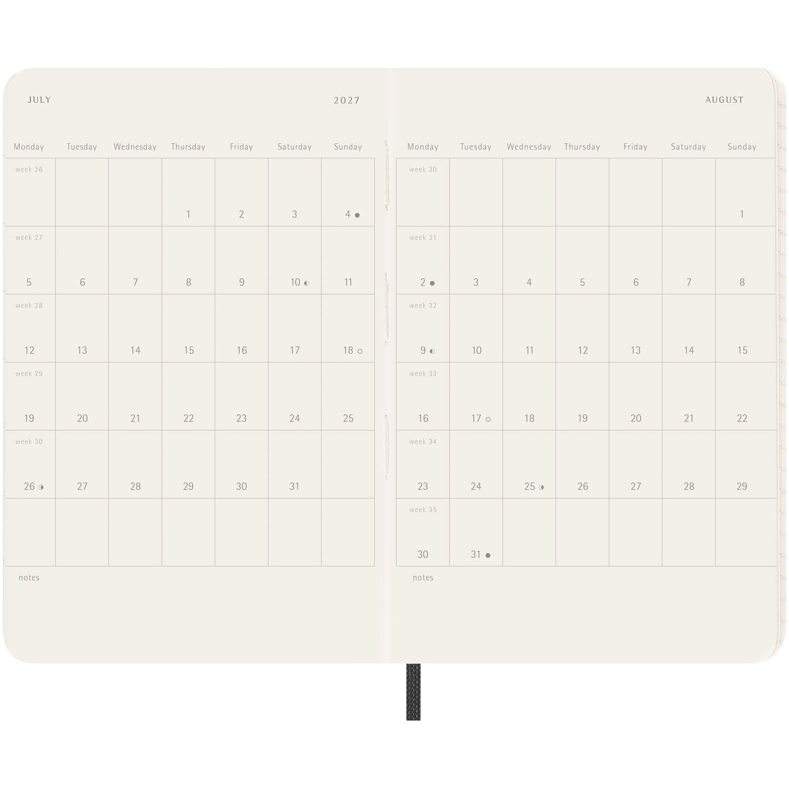 Moleskine Softcover 12 Monate Wochenkalender, Pocket-Format