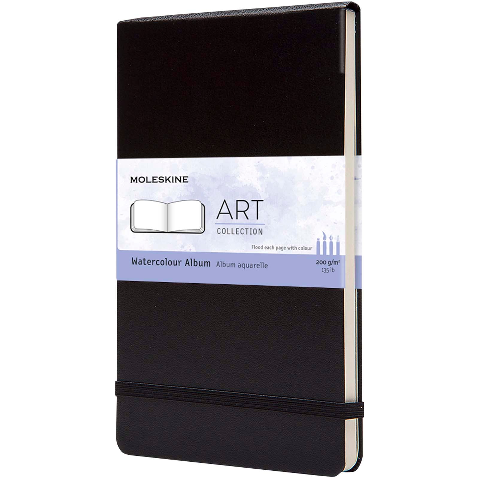 Moleskine Large Art Aquarellbuch – Schwarz