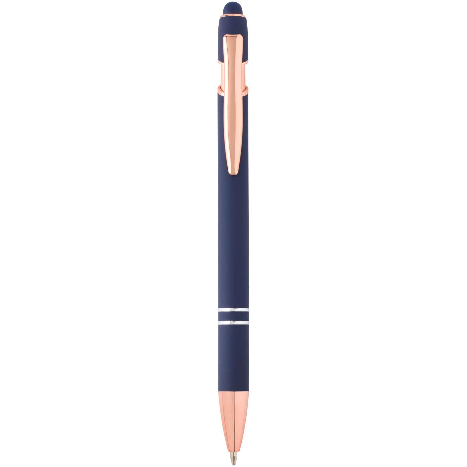 Nanna Kugelschreiber mit Roségold Finish (blaue Mine) – Ozeanblau