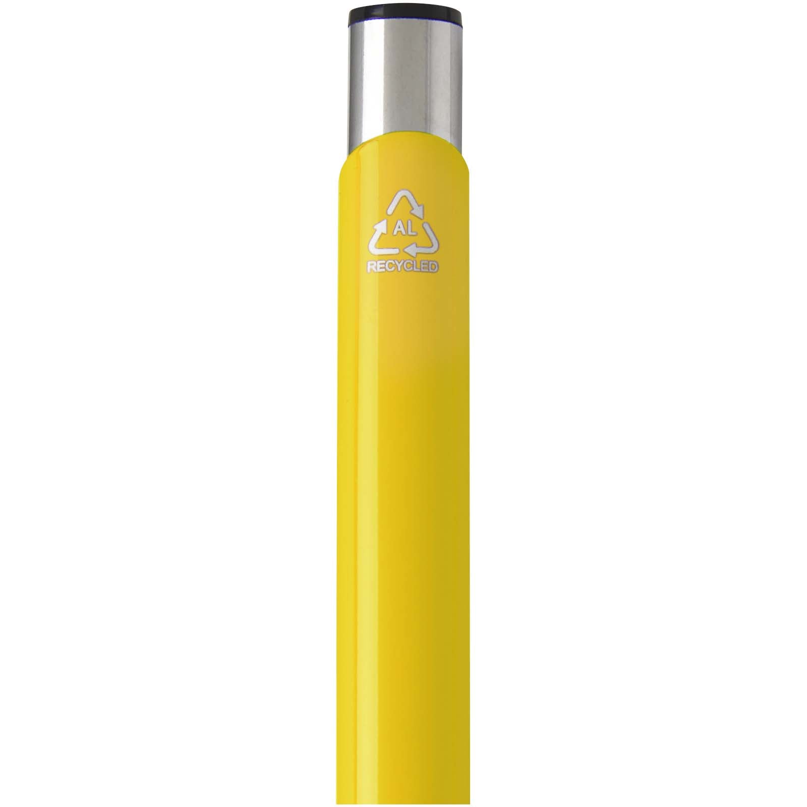 Moneta Kugelschreiber aus recyceltem Aluminium (blaue Mine)