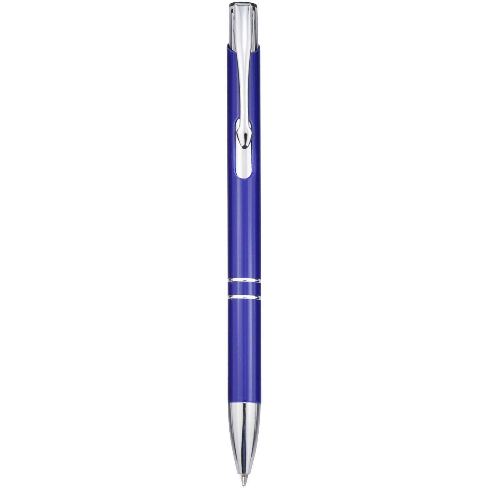 Moneta Kugelschreiber aus recyceltem Aluminium (blaue Mine) – Royalblau