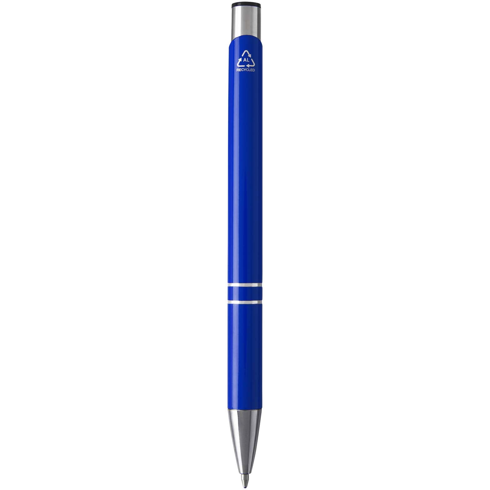 Moneta Kugelschreiber aus recyceltem Aluminium (blaue Mine)
