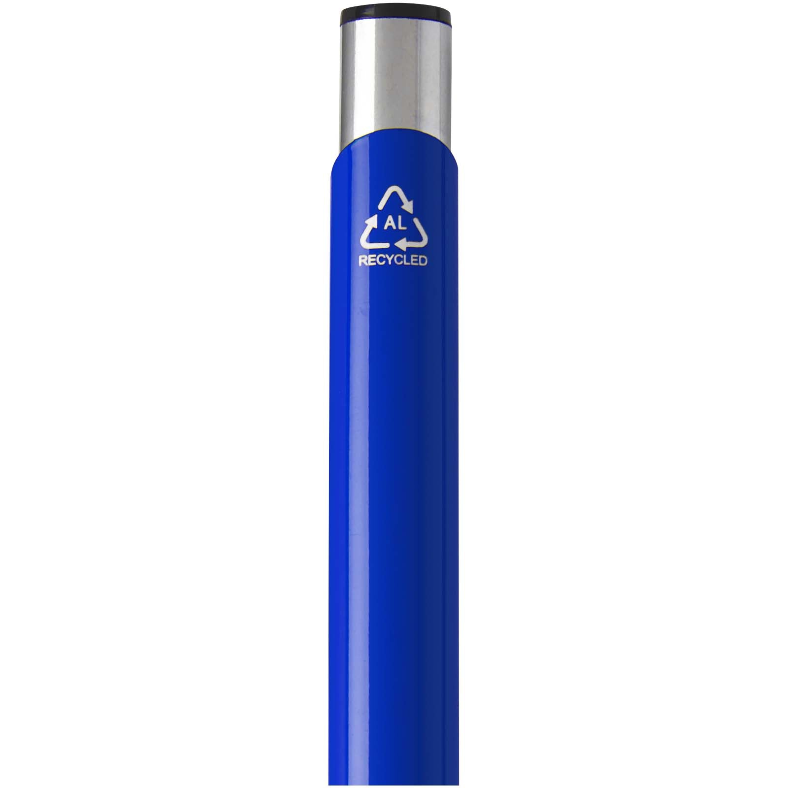 Moneta Kugelschreiber aus recyceltem Aluminium (blaue Mine)