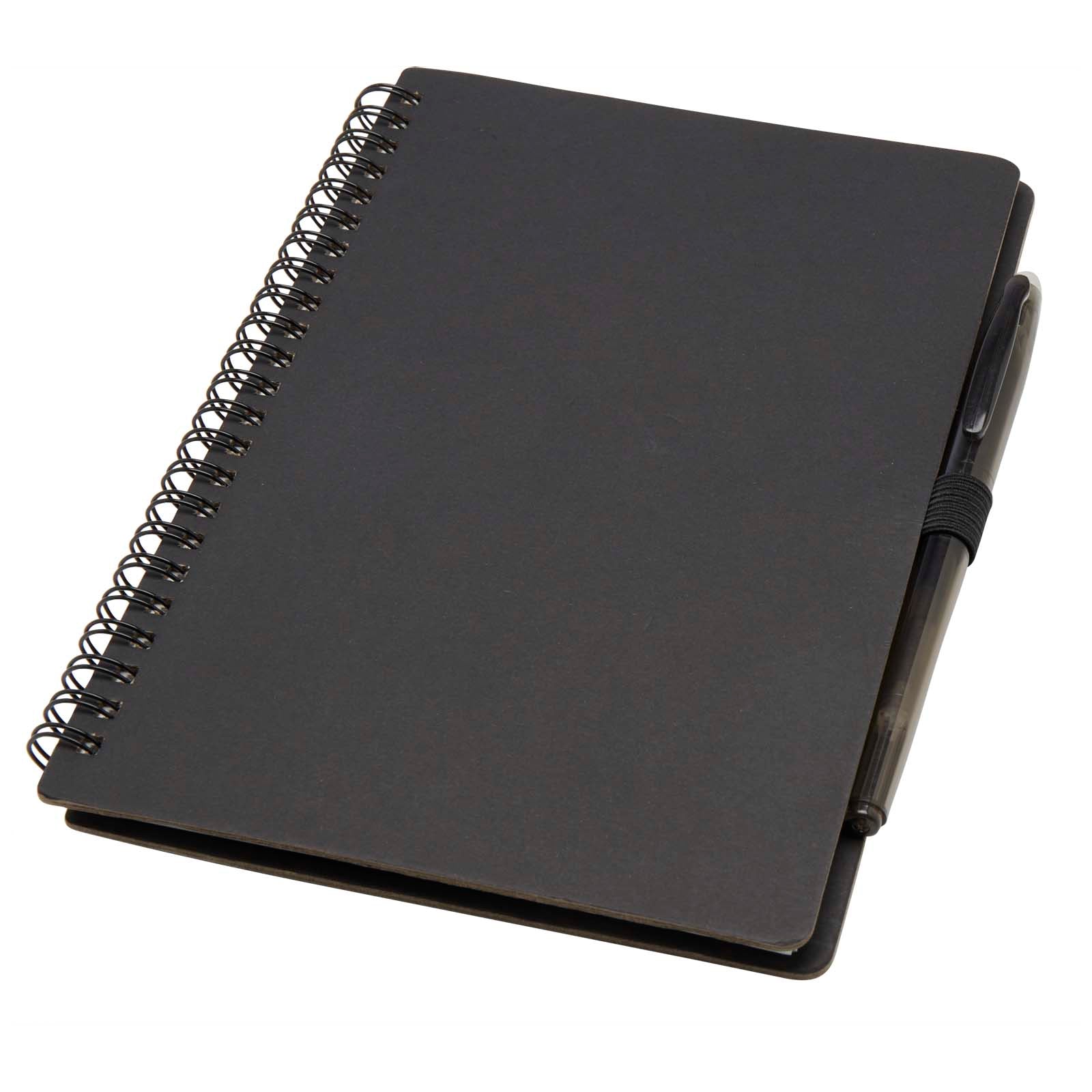 Slate A5 wiederverwendbares Hardcover Notizbuch und Stiftset (schwarze Mine) – Schwarz
