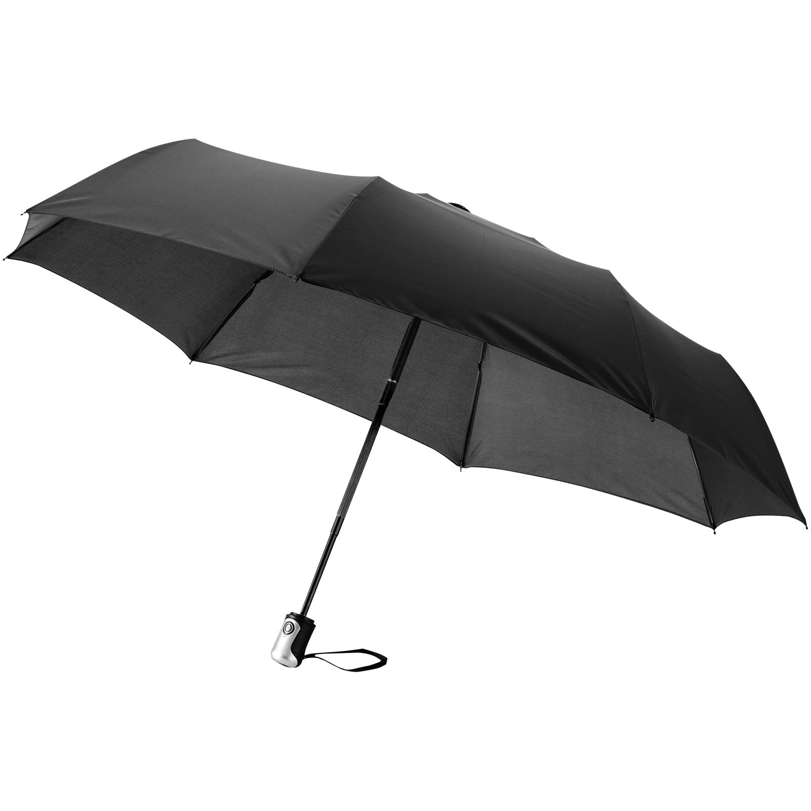 Alex 21,5" Vollautomatik Kompaktregenschirm – Schwarz