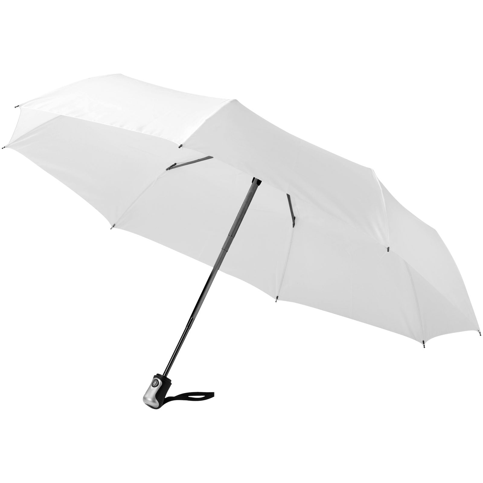 Alex 21,5" Vollautomatik Kompaktregenschirm – Weiss