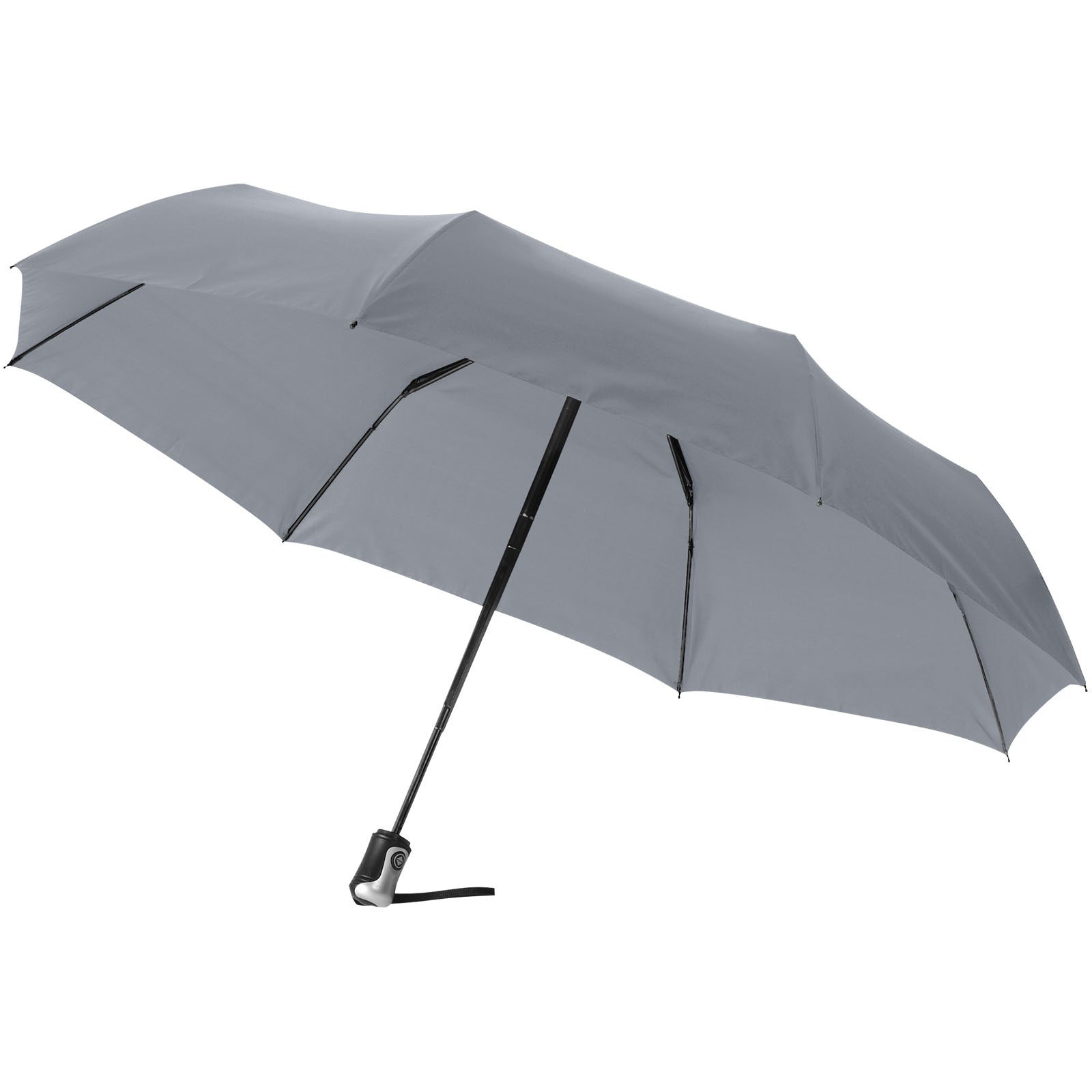 Alex 21,5" Vollautomatik Kompaktregenschirm – Grau