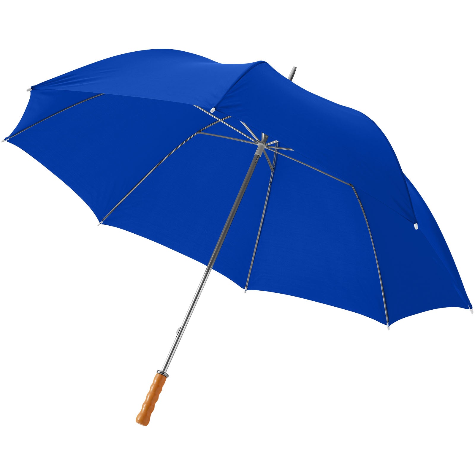 Karl 30" Golfschirm mit Holzgriff – Royalblau