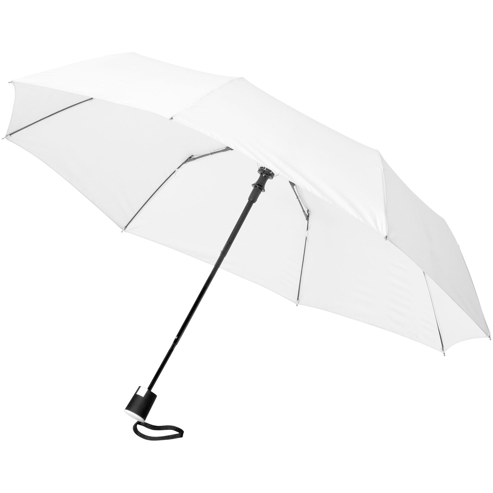Wali 21" Automatik Kompaktregenschirm – Weiss
