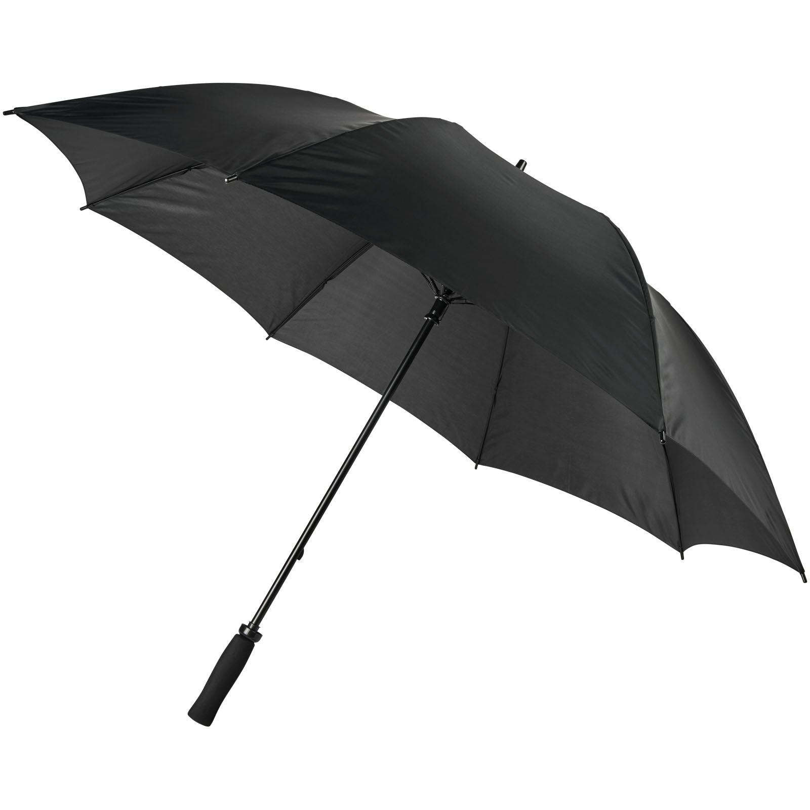 Grace 30“ windfester Golfschirm mit EVA-Griff – Schwarz