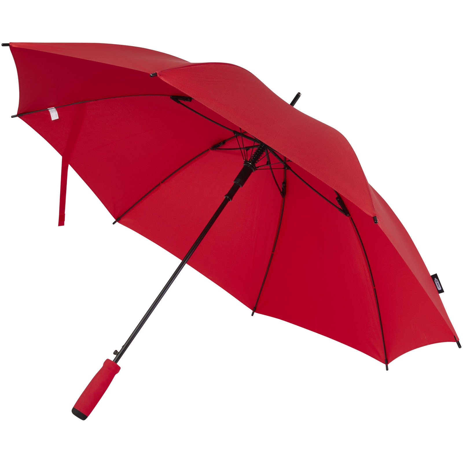 Niel 23" Automatikregenschirm aus recyceltem PET – Rot