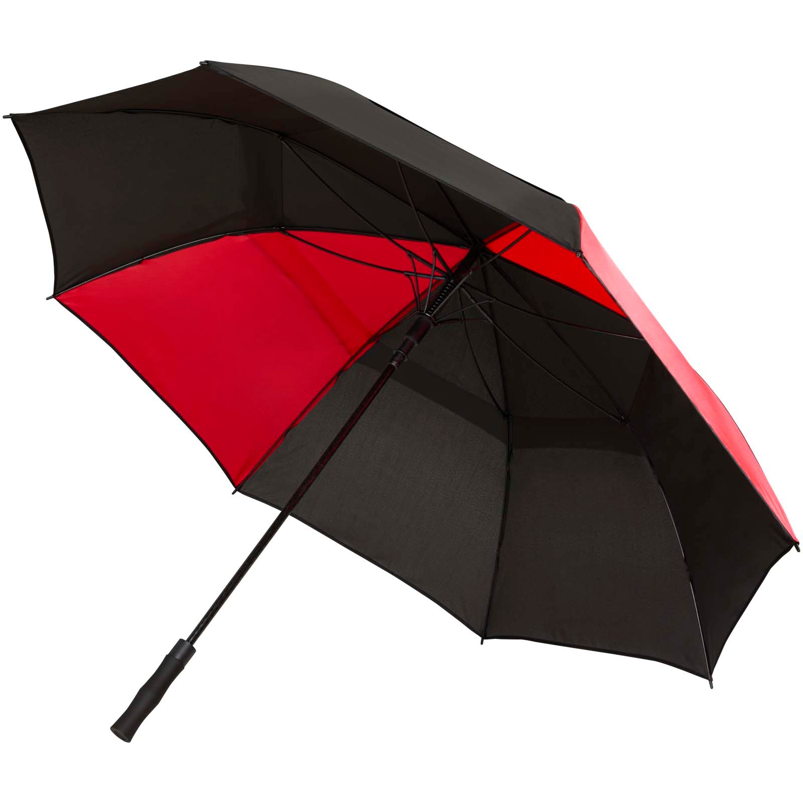 Jeff 30" Golf-Sturmschirm – Rot