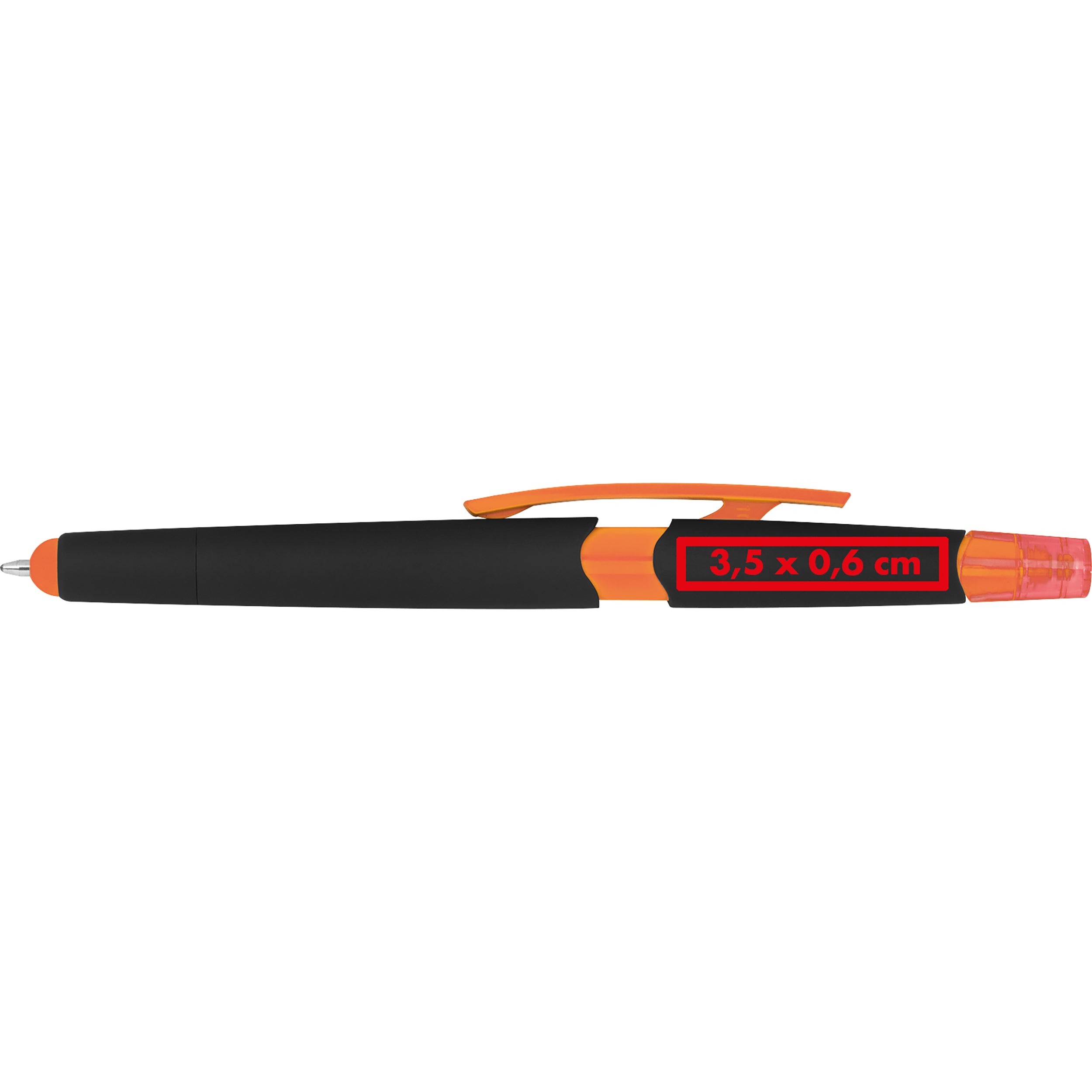 Kugelschreiber mit Textmarker und Touchfunktion EMMETT