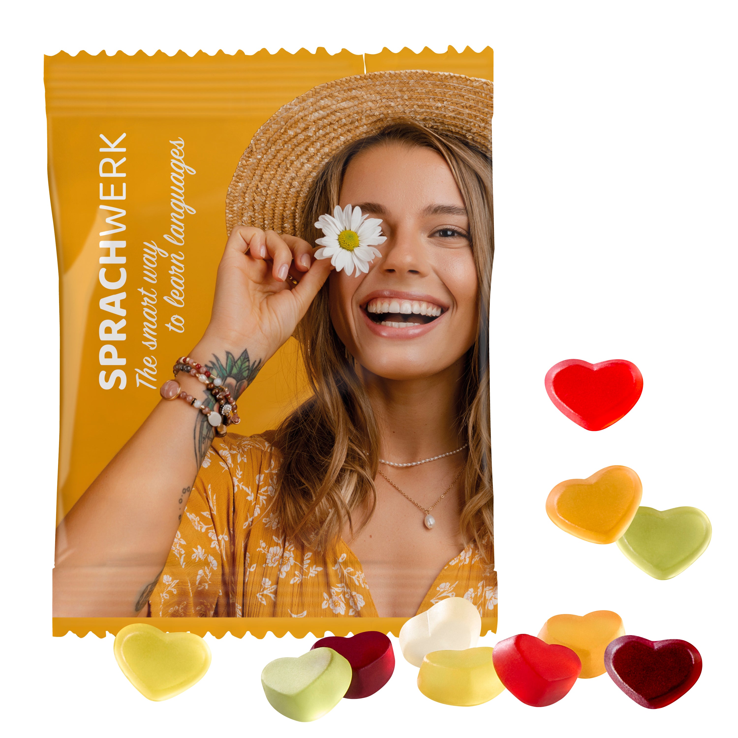VEGANE Fruchtgummi STANDARD-Formen 20 g im konventionellen Tütchen