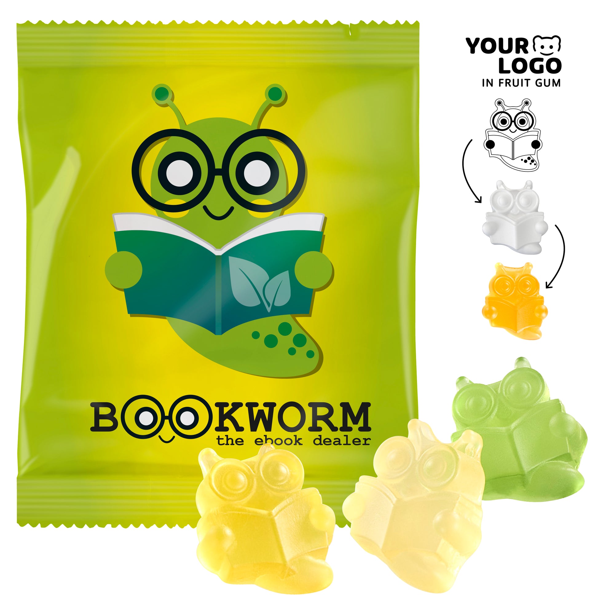 Fruchtgummi individuell 30 g, VEGAN im konventionellen Tütchen