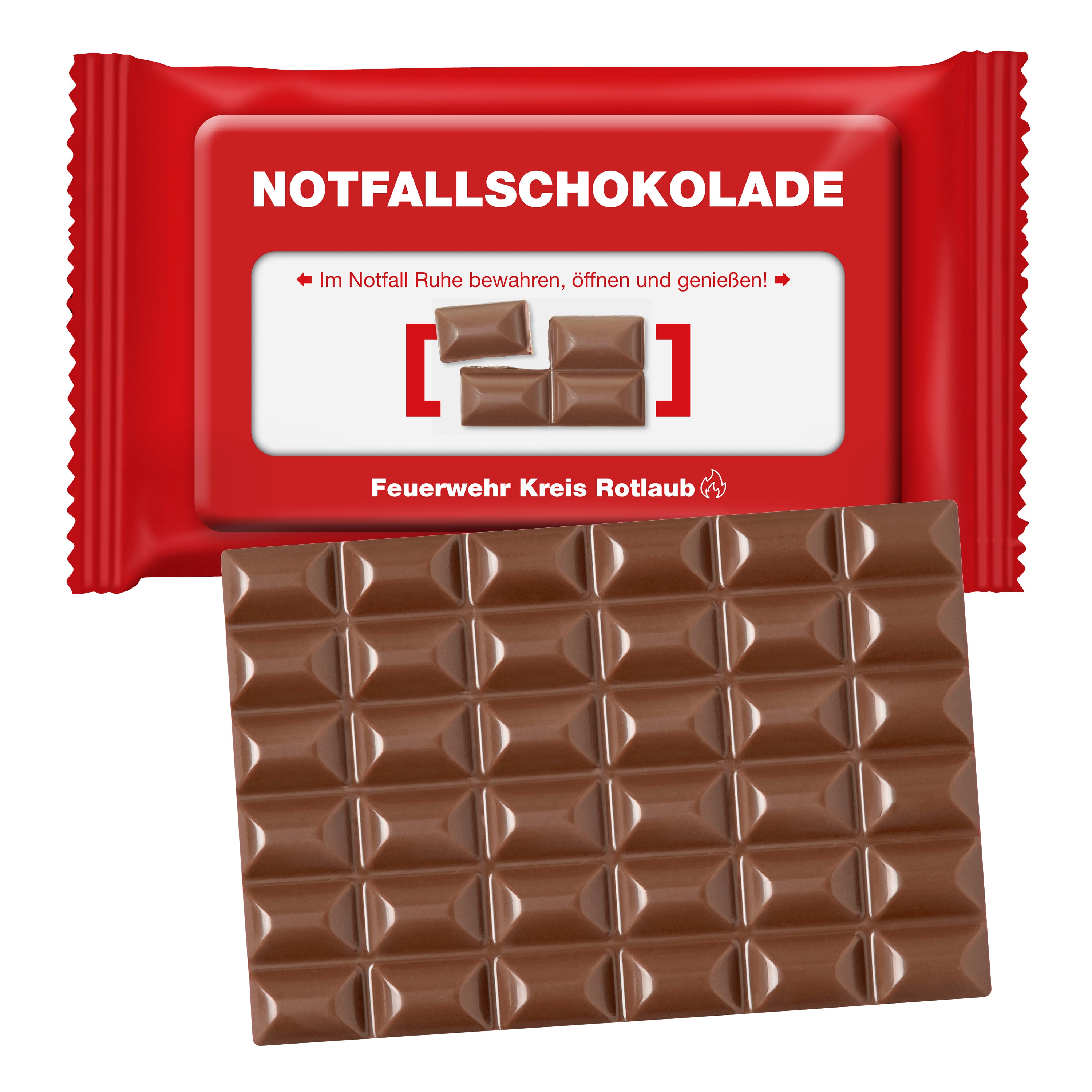 Schoko-Tafel XL in konventionellem Flowpack