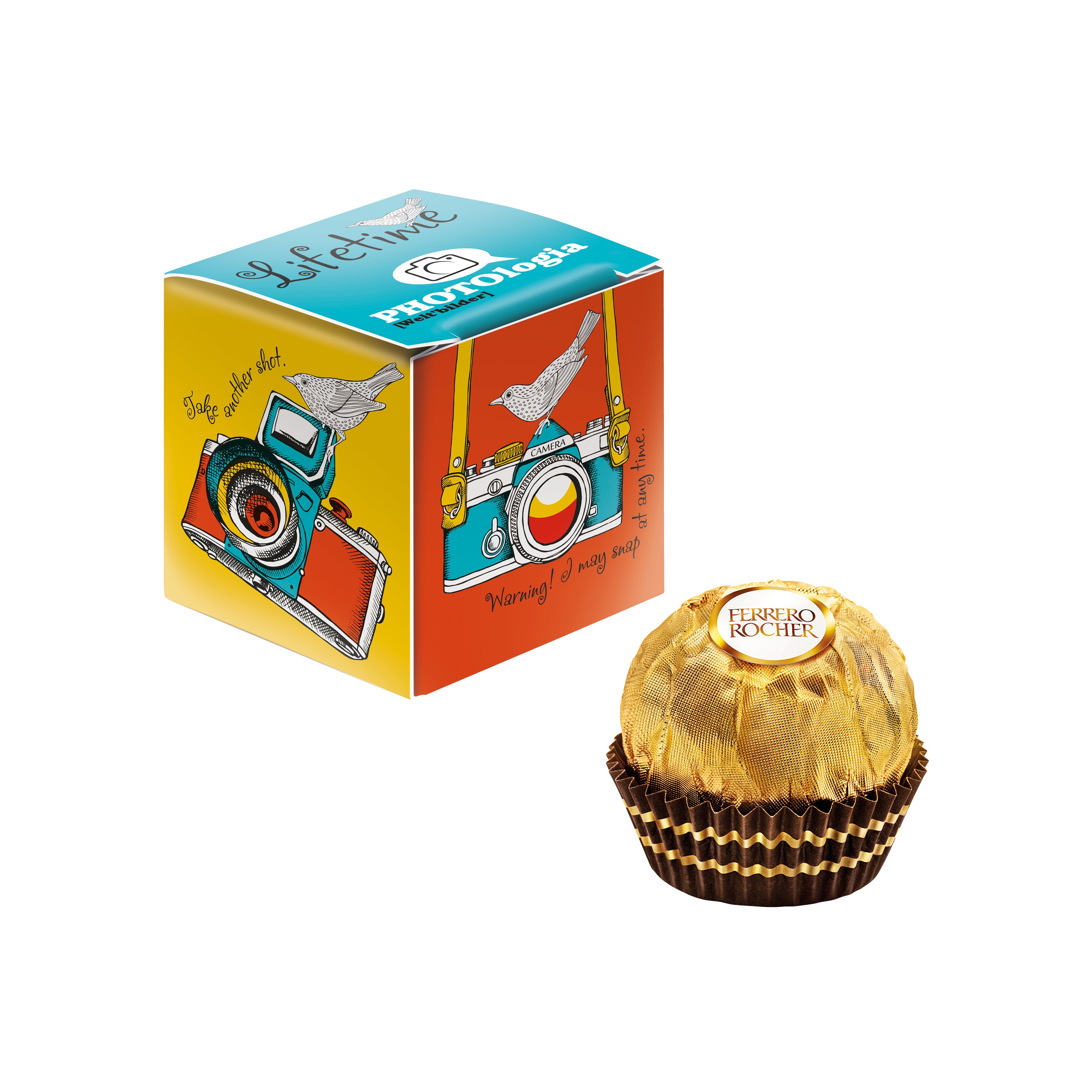 Mini Promo-Würfel mit Ferrero Rocher – Standardausführung