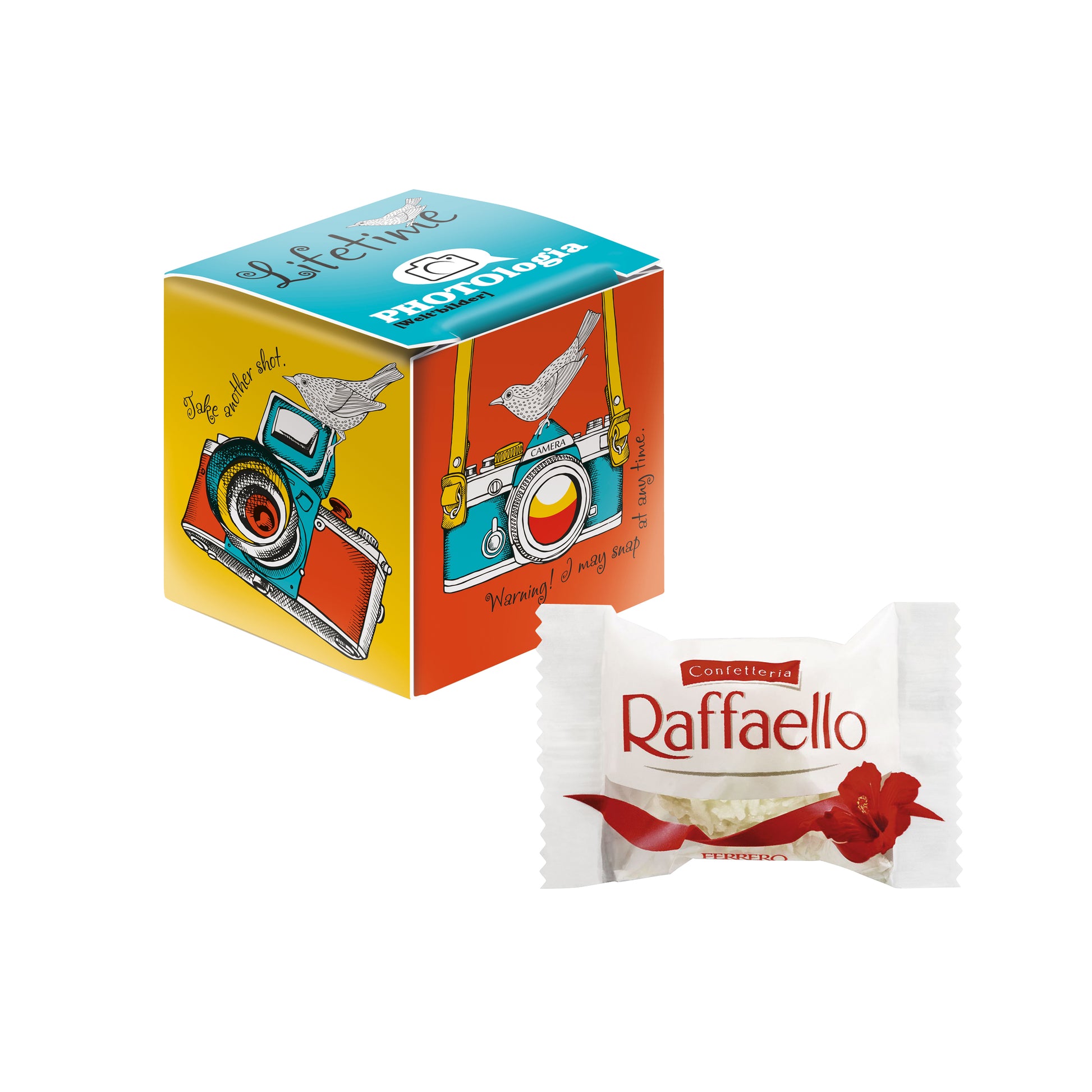 Mini Promo-Würfel mit Raffaello – Standardausführung