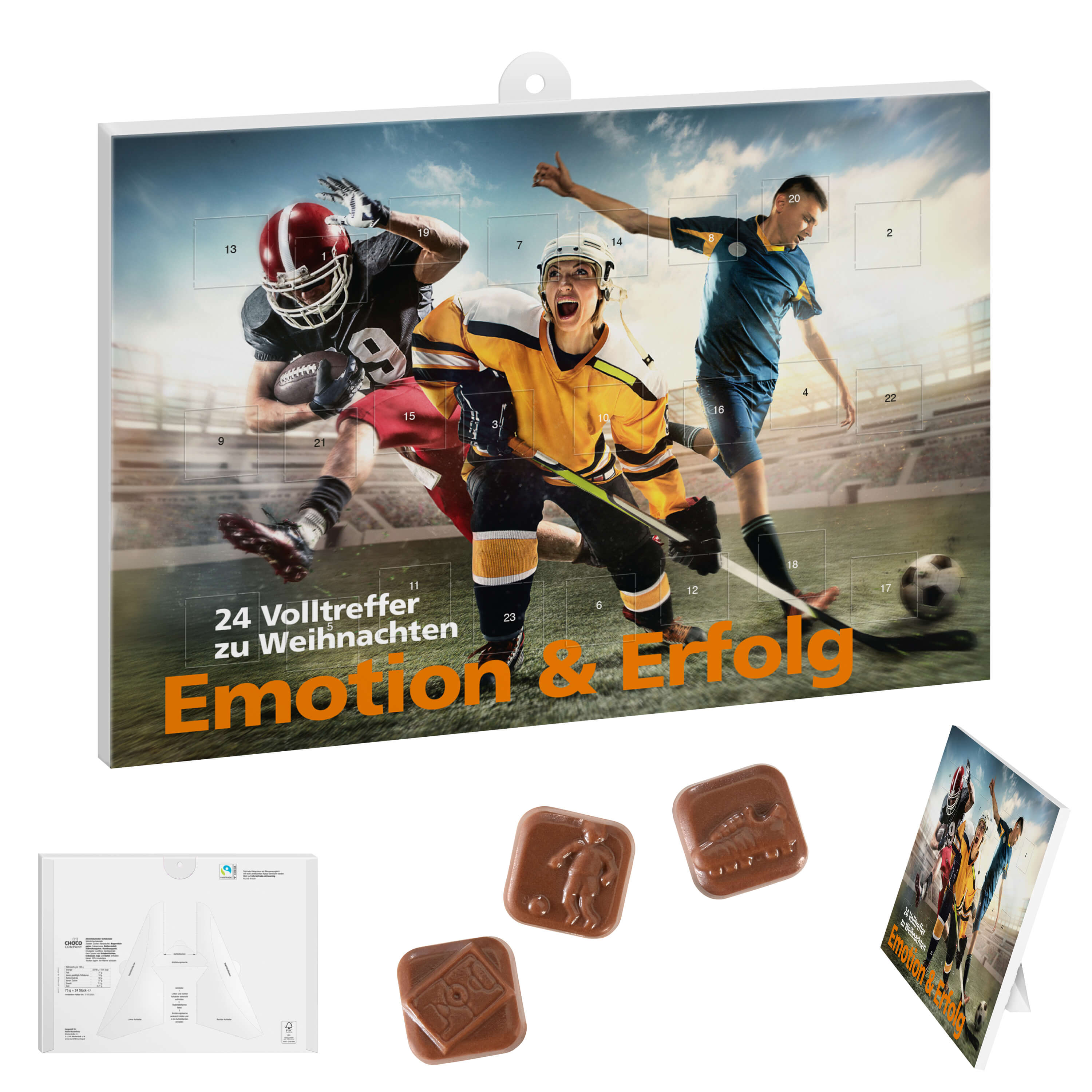 Sport-Adventskalender, Fußballmotive – Artikelbild