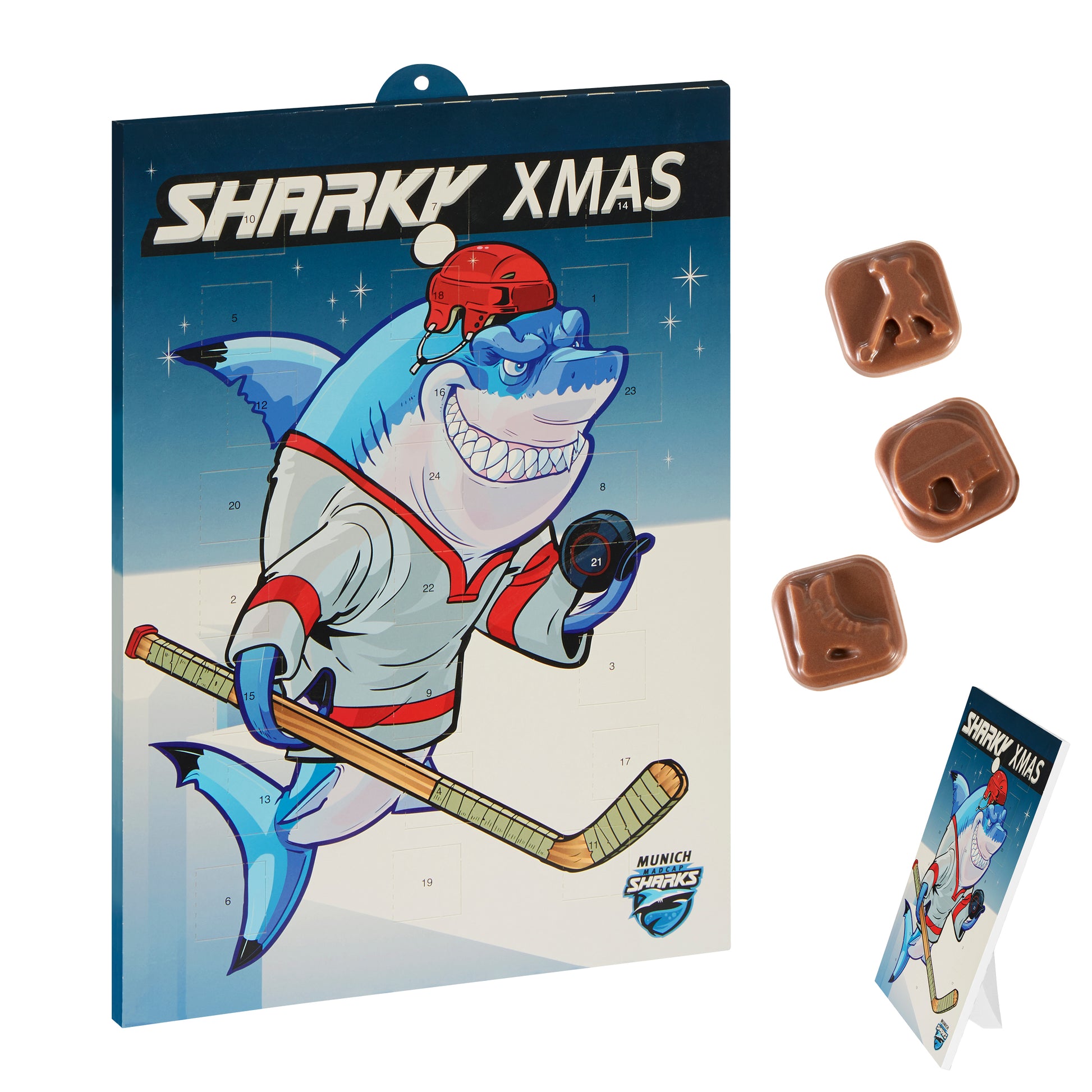Sport-Adventskalender, Sportmotive – 24 Schoko-Sportmotive