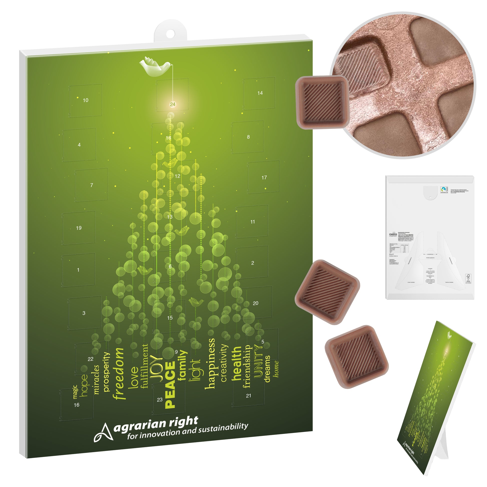 reinpapier® Classic-Adventskalender individuell – Hochformat