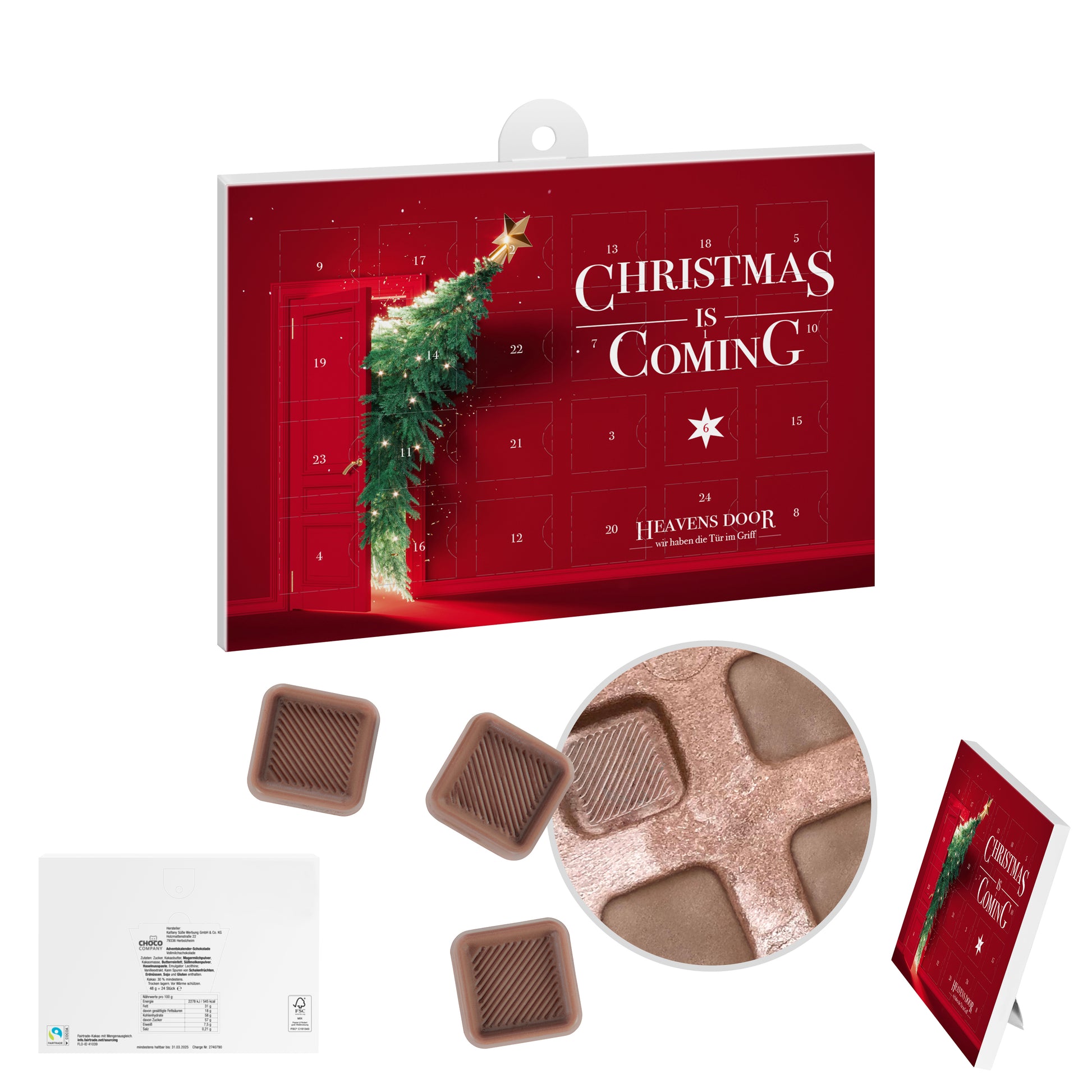 reinpapier® A5-Adventskalender individuell – Standardausführung