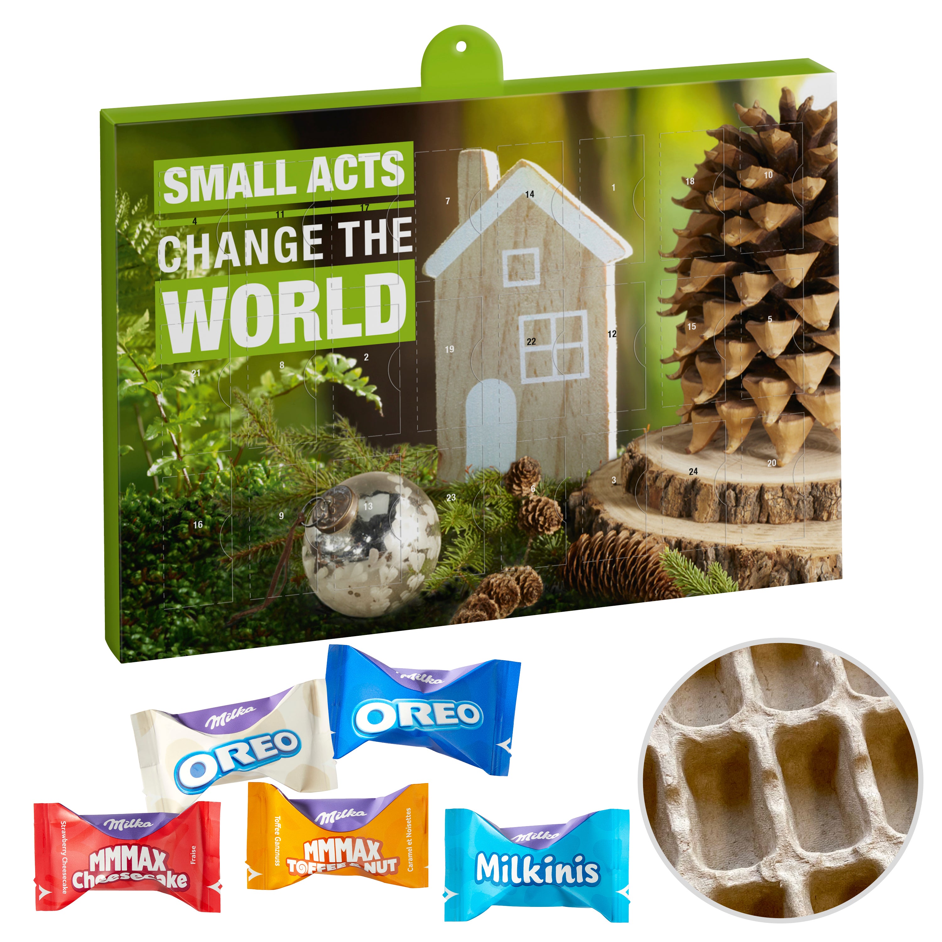 Premium Marken-Adventskalender Papier – Milka Favourites Mix
