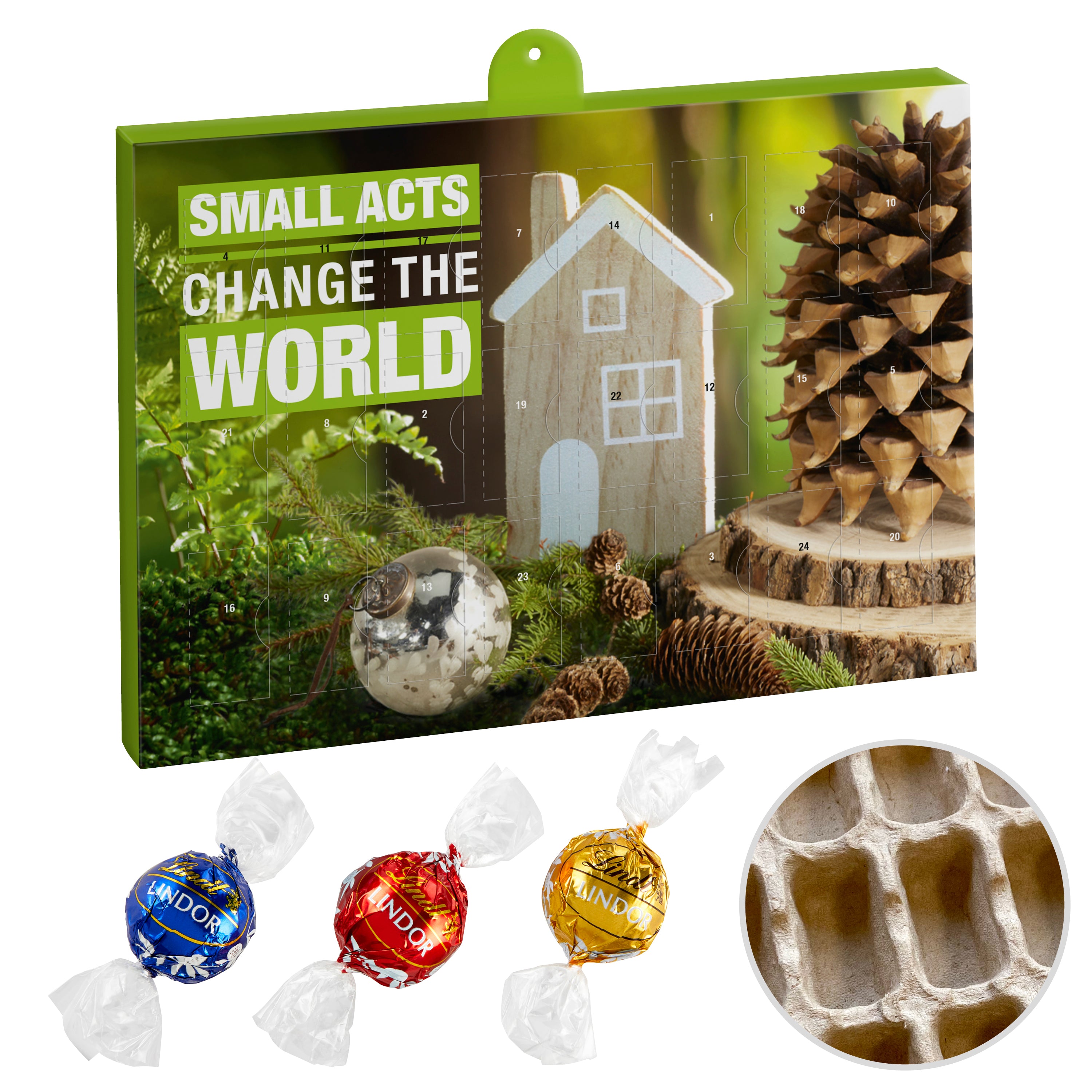 Premium Marken-Adventskalender Papier – Lindt Lindor Kugel Mix