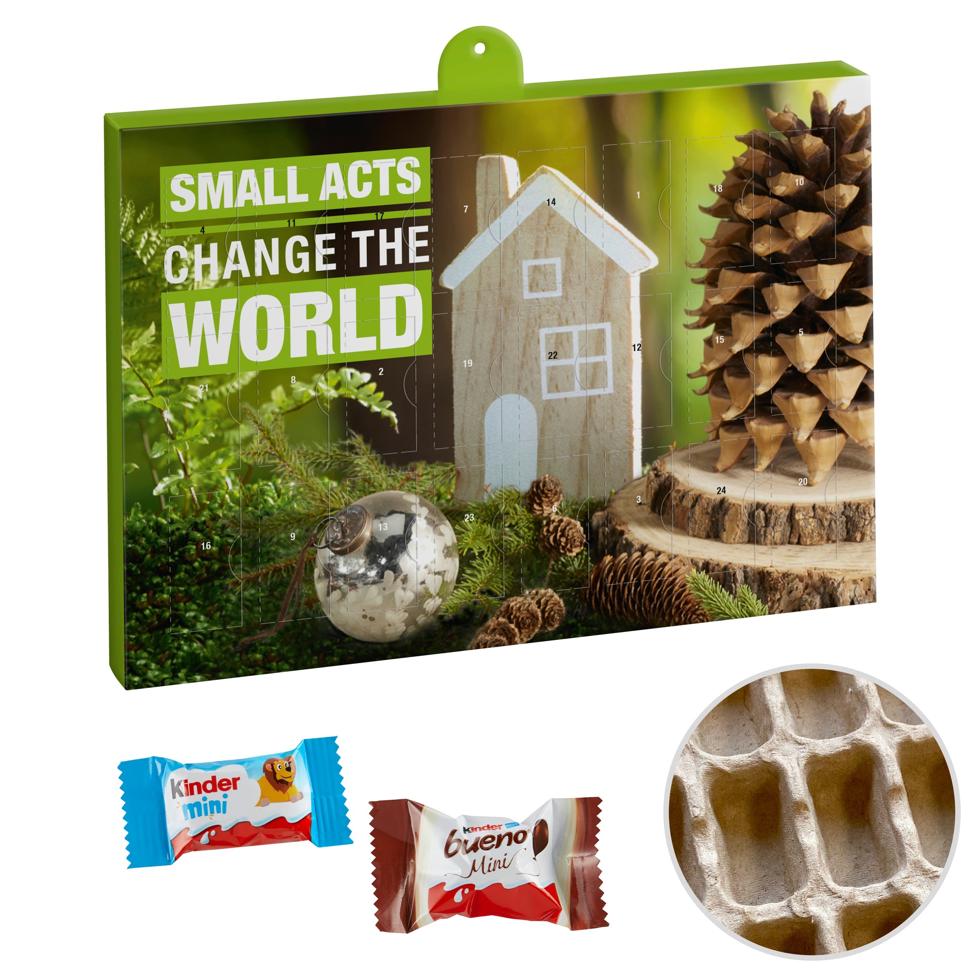 Premium Marken-Adventskalender Papier – kinder Minis Mix