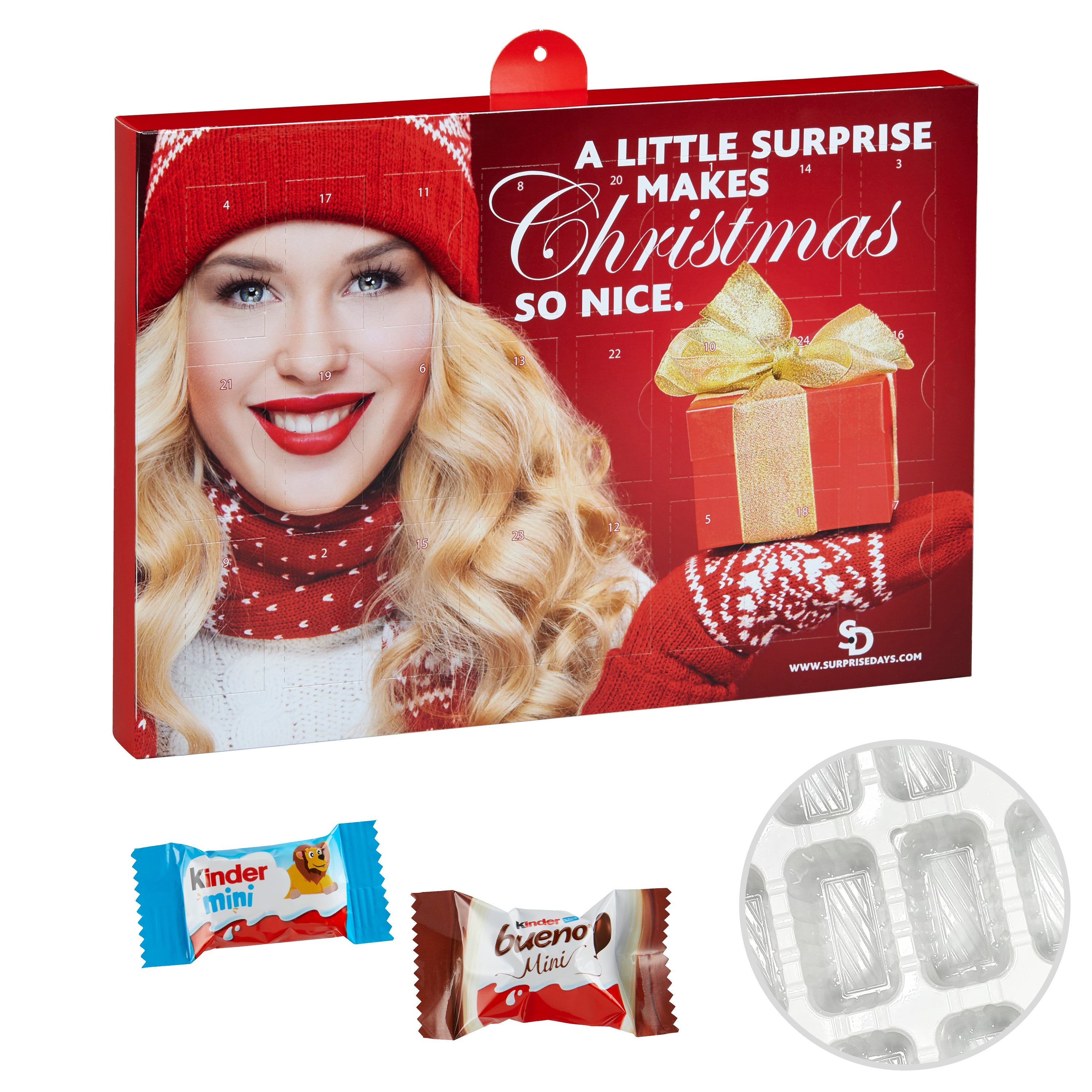 Premium Marken-Adventskalender – kinder Minis Mix