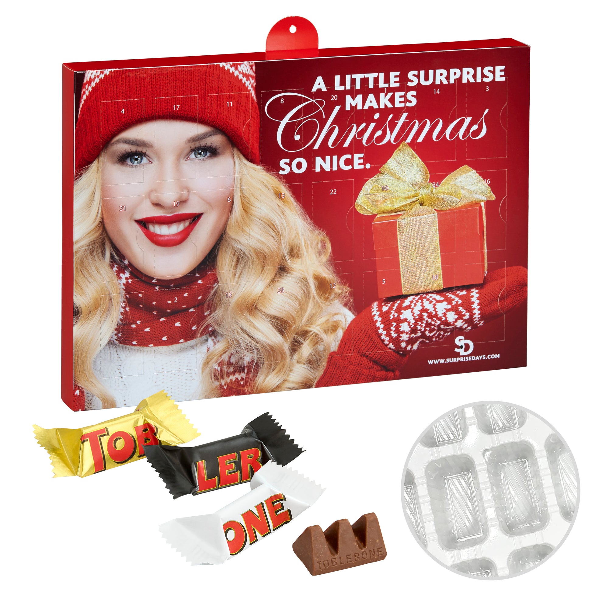 Premium Marken-Adventskalender – Toblerone-Mix