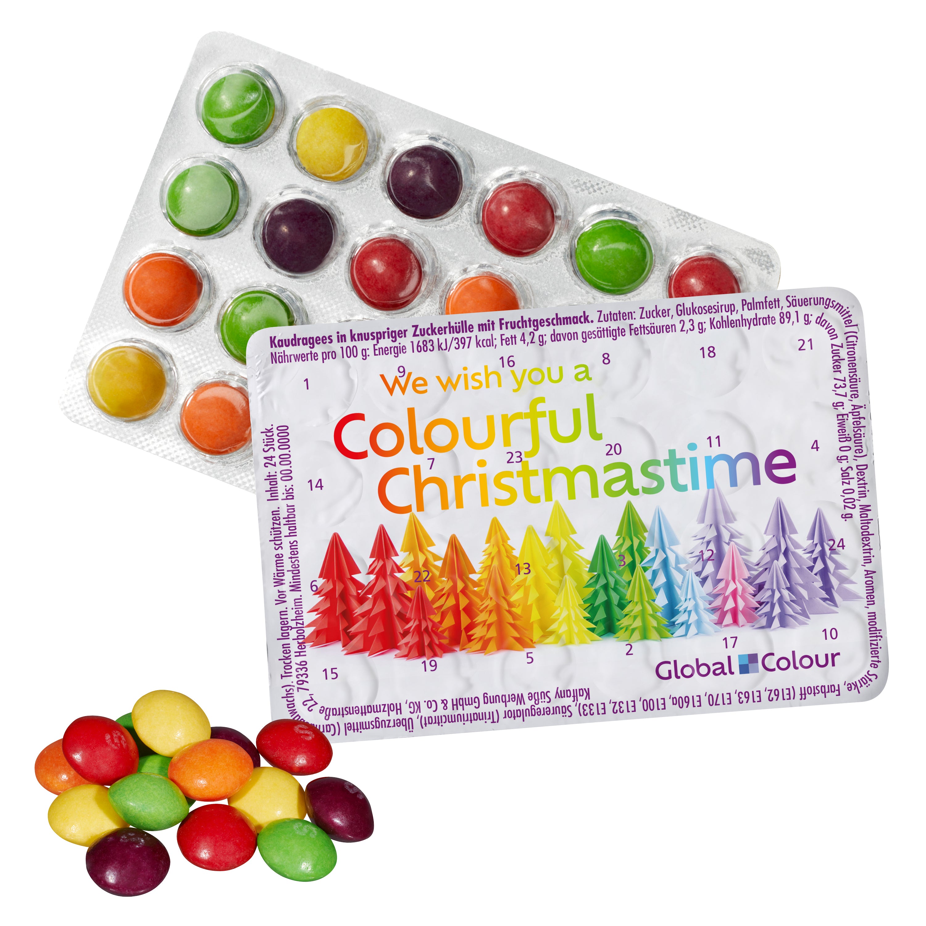 Kleinster (Advents-) Kalender der Welt mit SKITTLES® Original Fruity Candy – Skittles