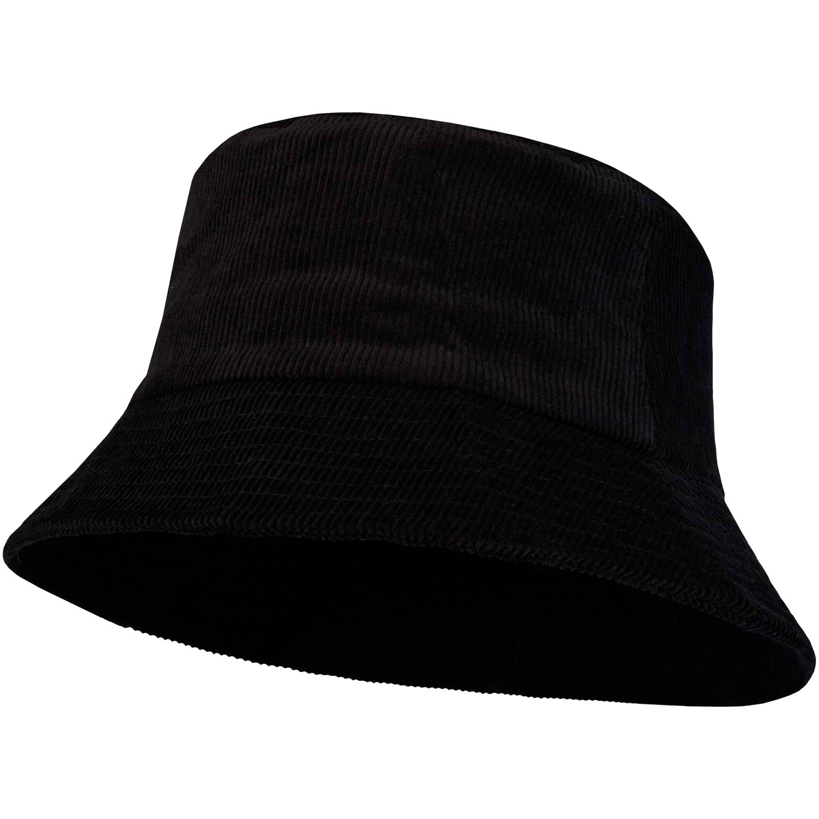 Howson 280 g/m² Sonnenhut aus recyceltem Cord – Schwarz