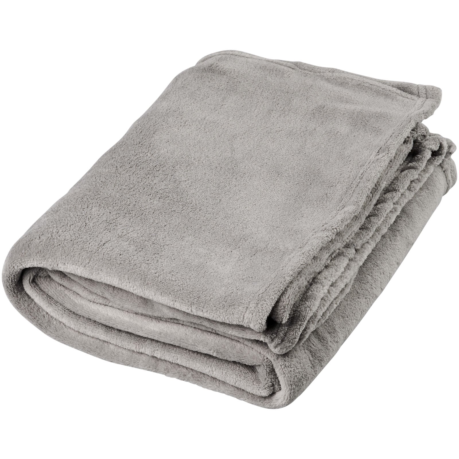 Bay Plaid-Decke aus extraweichem Coral-Fleece – Grau