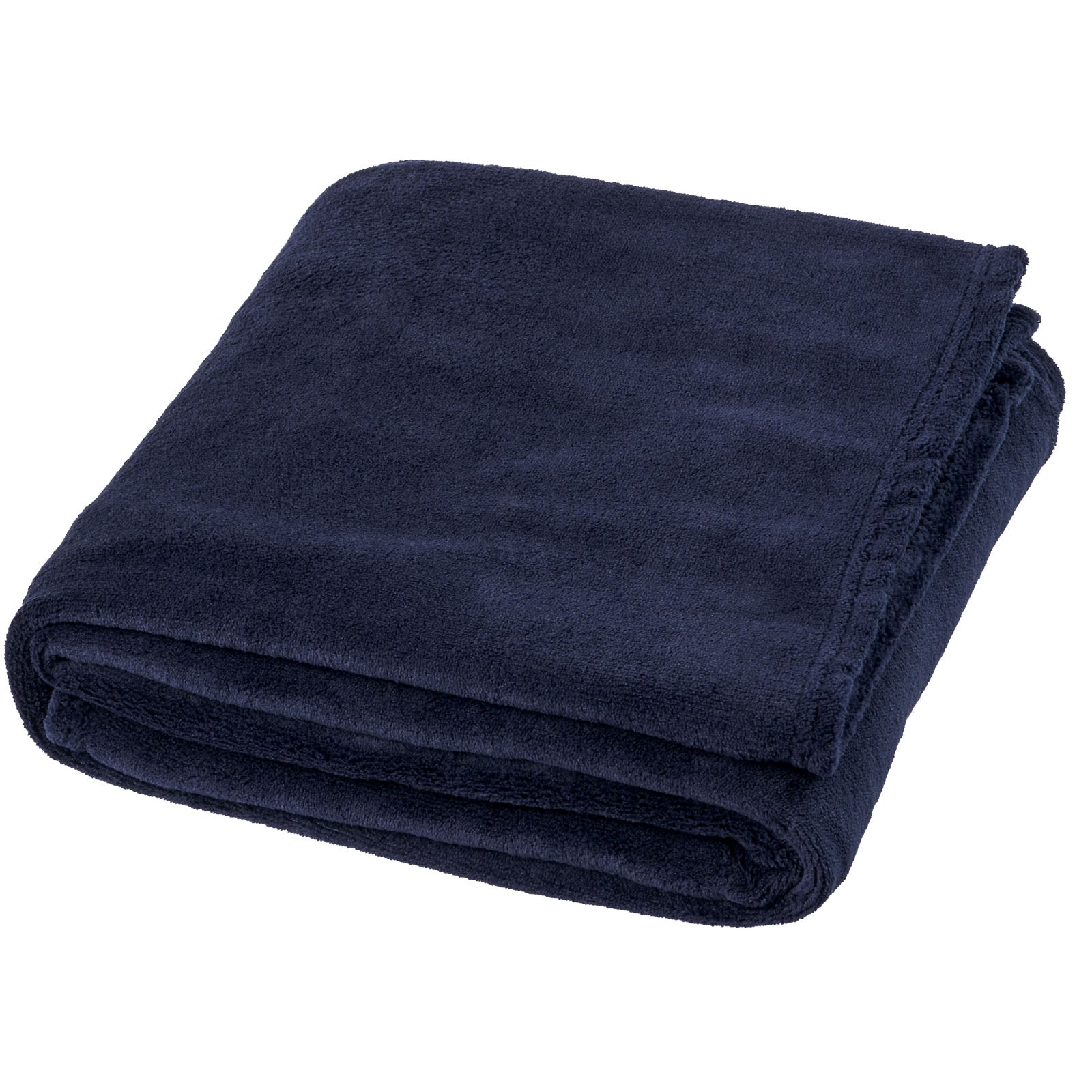 Bay Plaid-Decke aus extraweichem Coral-Fleece – Dunkelblau