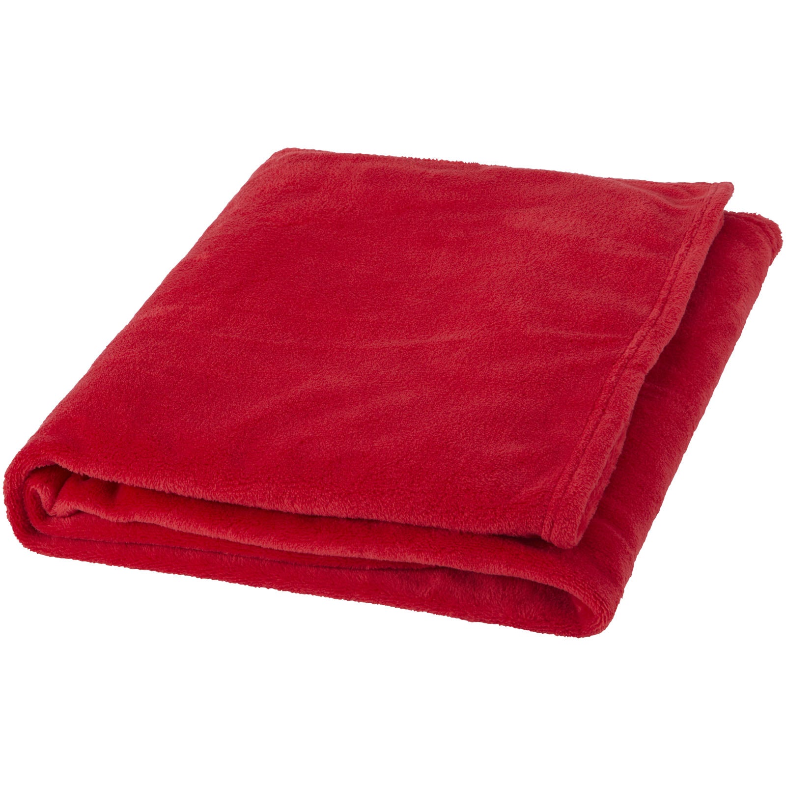 Bay Plaid-Decke aus extraweichem Coral-Fleece – Rot