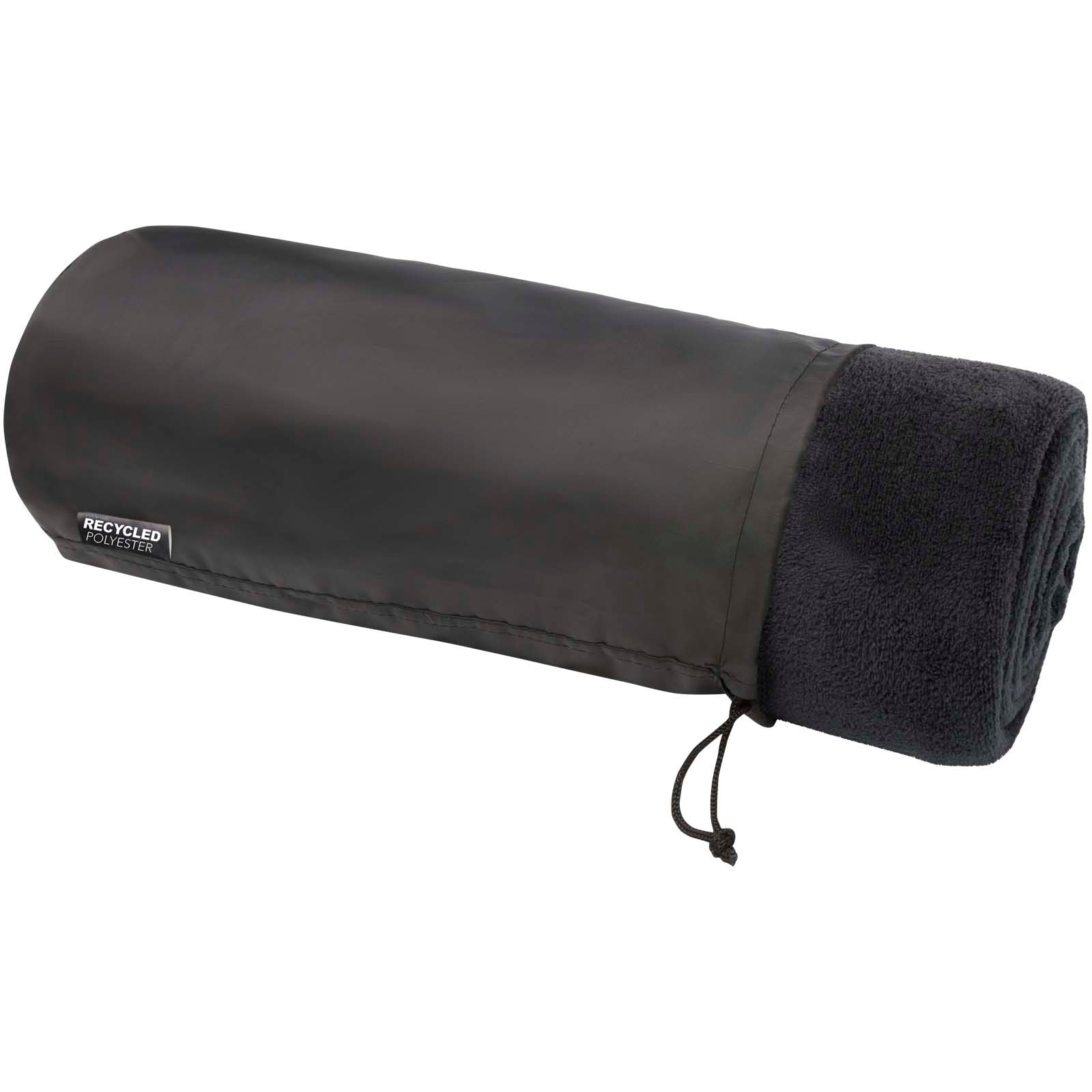 Lily GRS zertifizierte, RPET Decke aus Coral Fleece – Schwarz