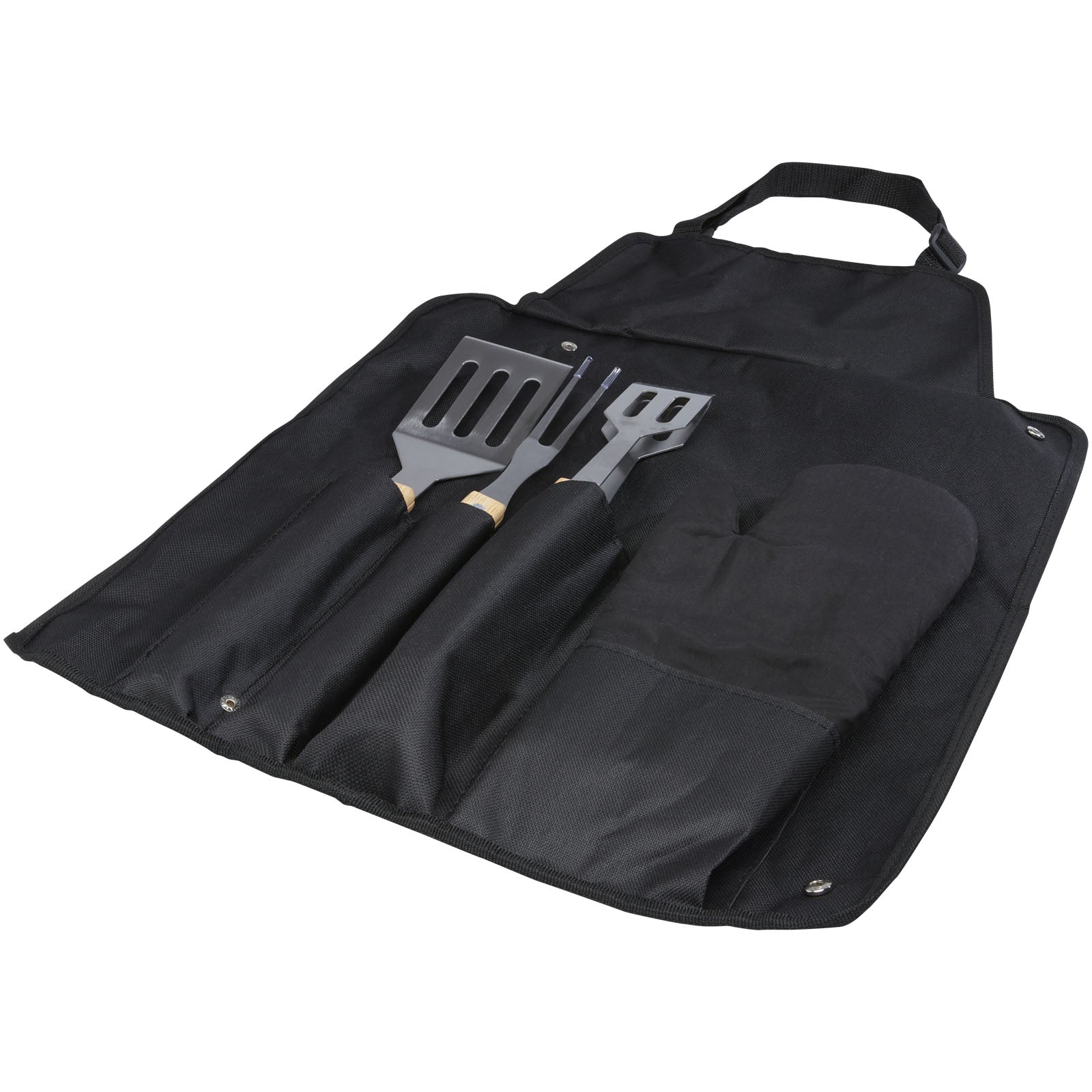 Gril 5-teiliges Grillset und Handschuh – Schwarz